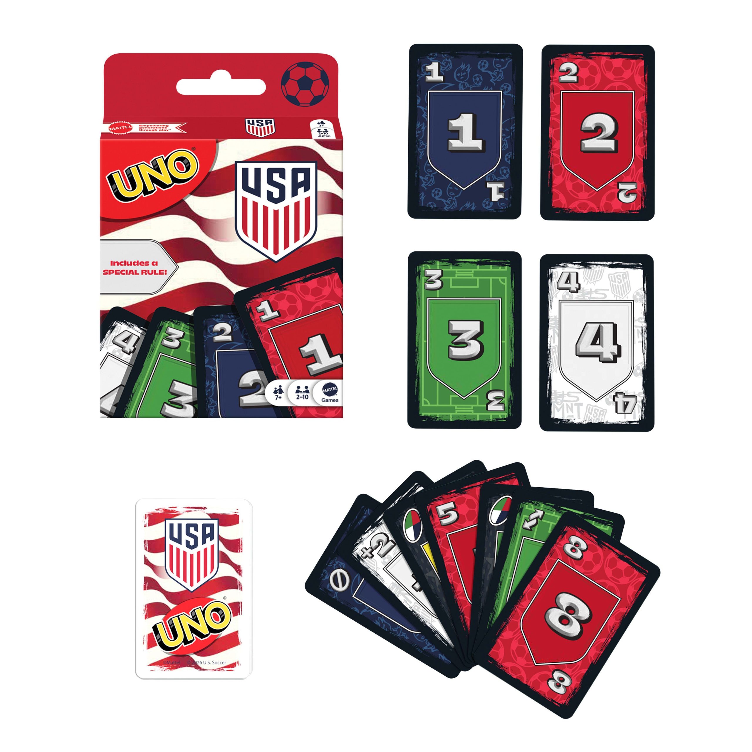 UNO Us Men's National Team Card Game For Kids & Family Night - Image 6