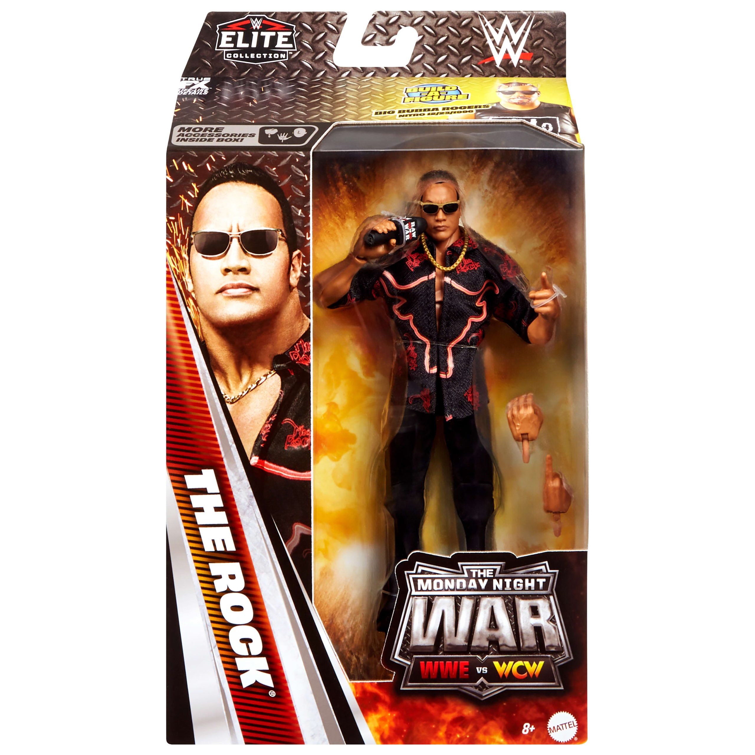 WWE Monday Night War Elite Collection The Rock Action Figure - Image 8
