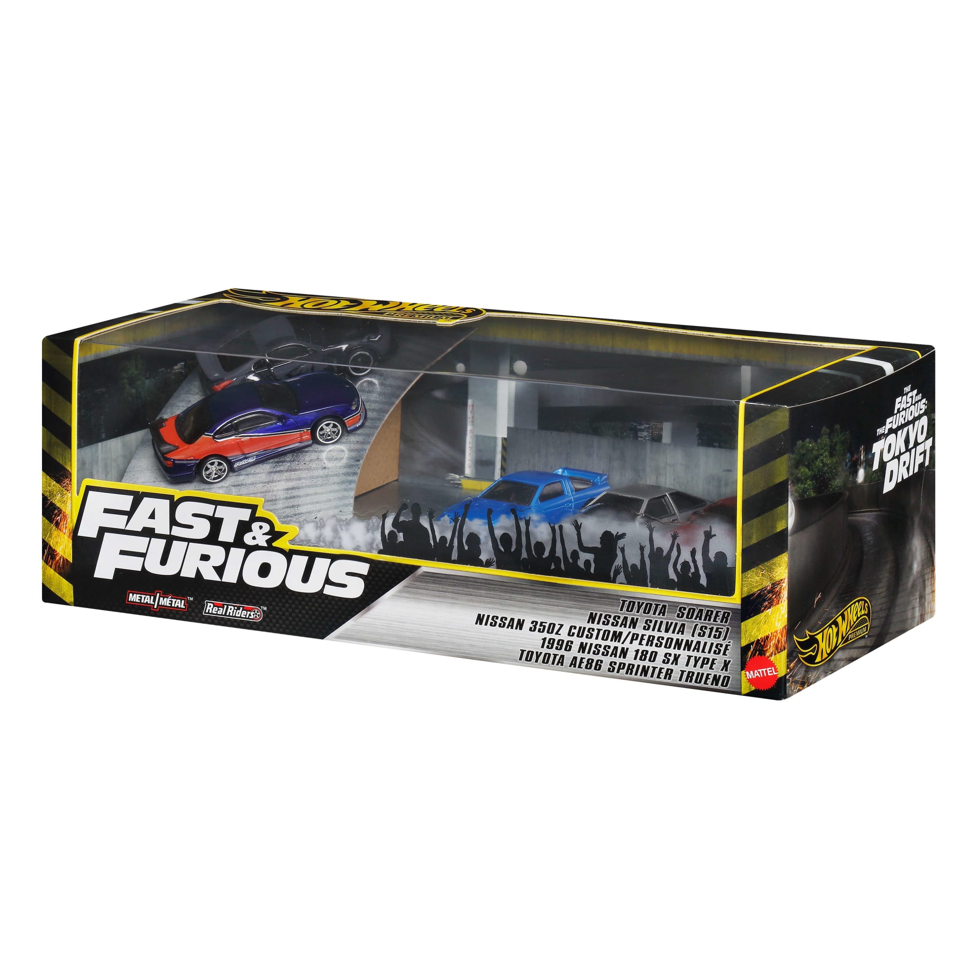 Hot Wheels Cars. Premium Fast & Furious Tokyo Drift Bundle Of 5 1:64 Scale Die-Cast Vehicles