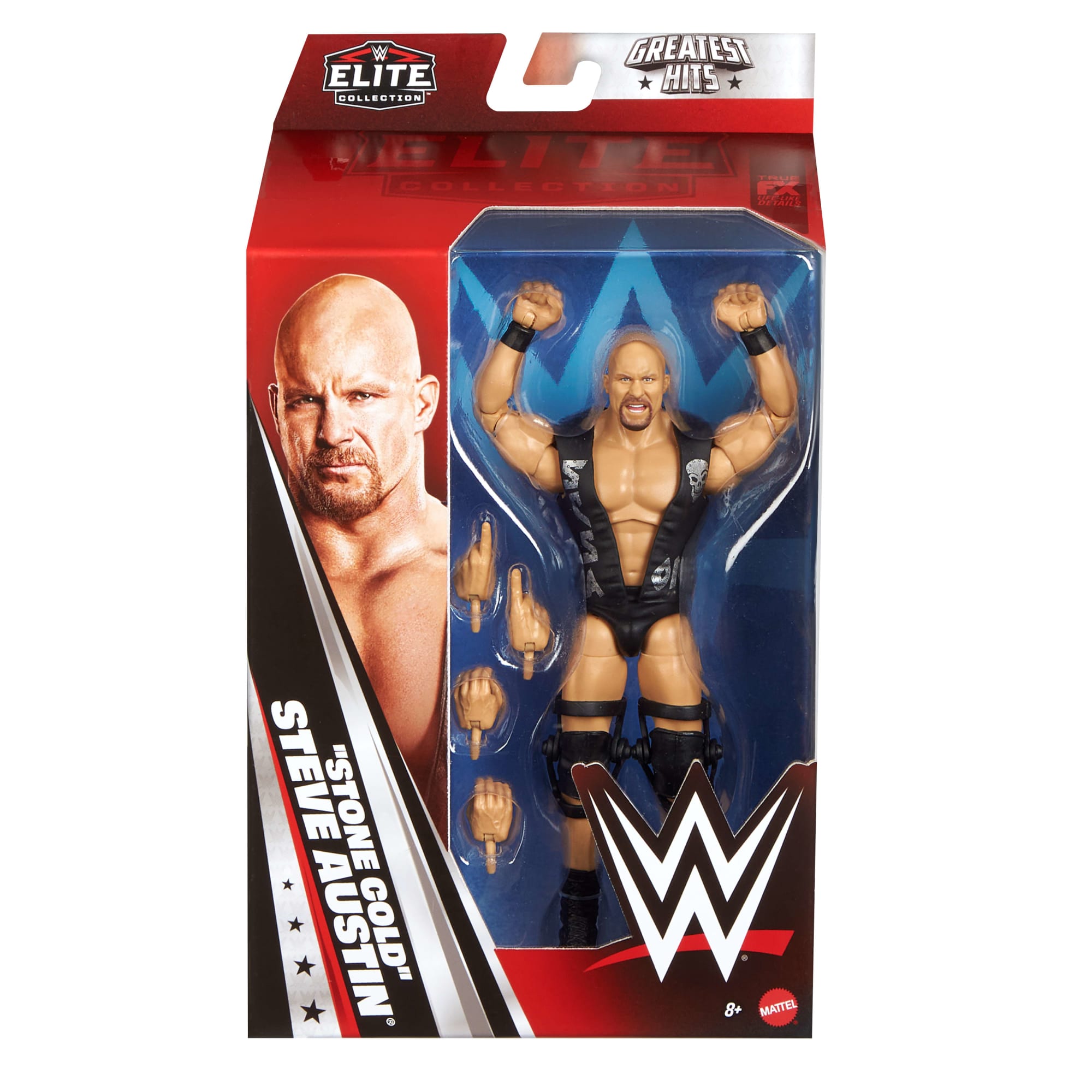 WWE Elite Stone Cold Steve Austin Action Figure. Greatest Hits 2025 Set. 6-Inch Collectible & Accessories - Image 6