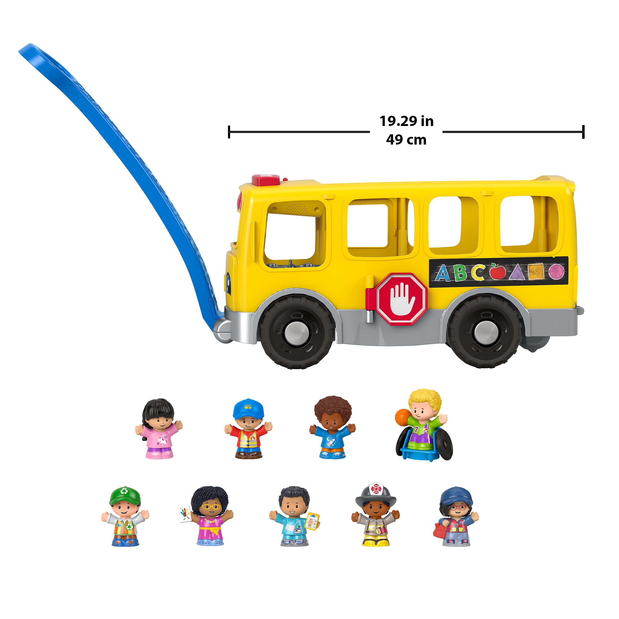 Fisher-Price Little People Big Yellow School Bus & Community Heroes Figures. Multilanguage Version - Image 6