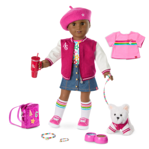 Truly Me™ 18-inch Doll #114. Puppy. Mini Backpack & Accessories AG™ Star Squad Bundle