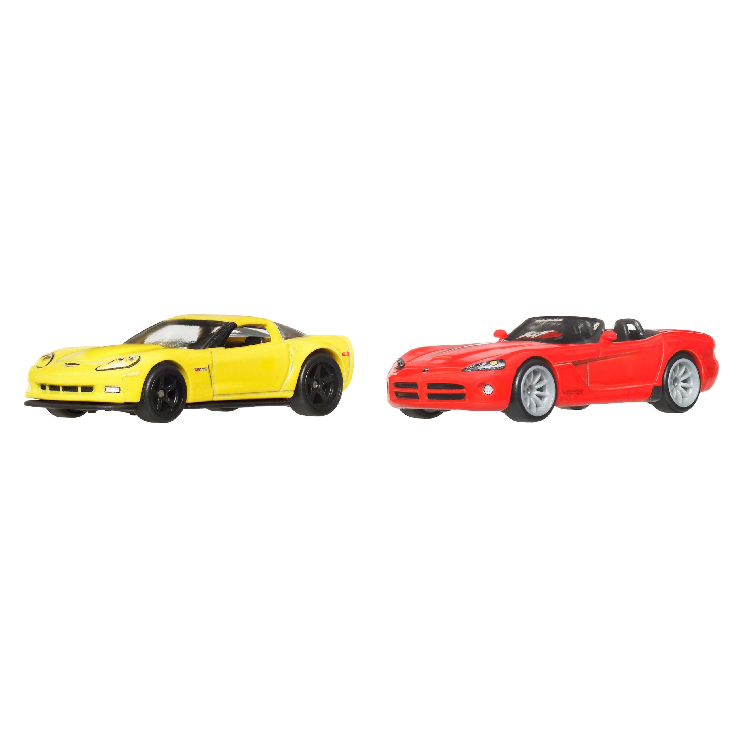 Hot Wheels Premium Car Culture 2-Pack 2003 Dodge Viper SRT-10 & 2012 Corvette Z06 - Image 2