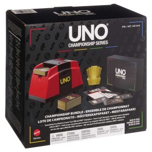 UNO Championship Series Bundle With Tournament Set And Card Shuffler For Kids And Adults