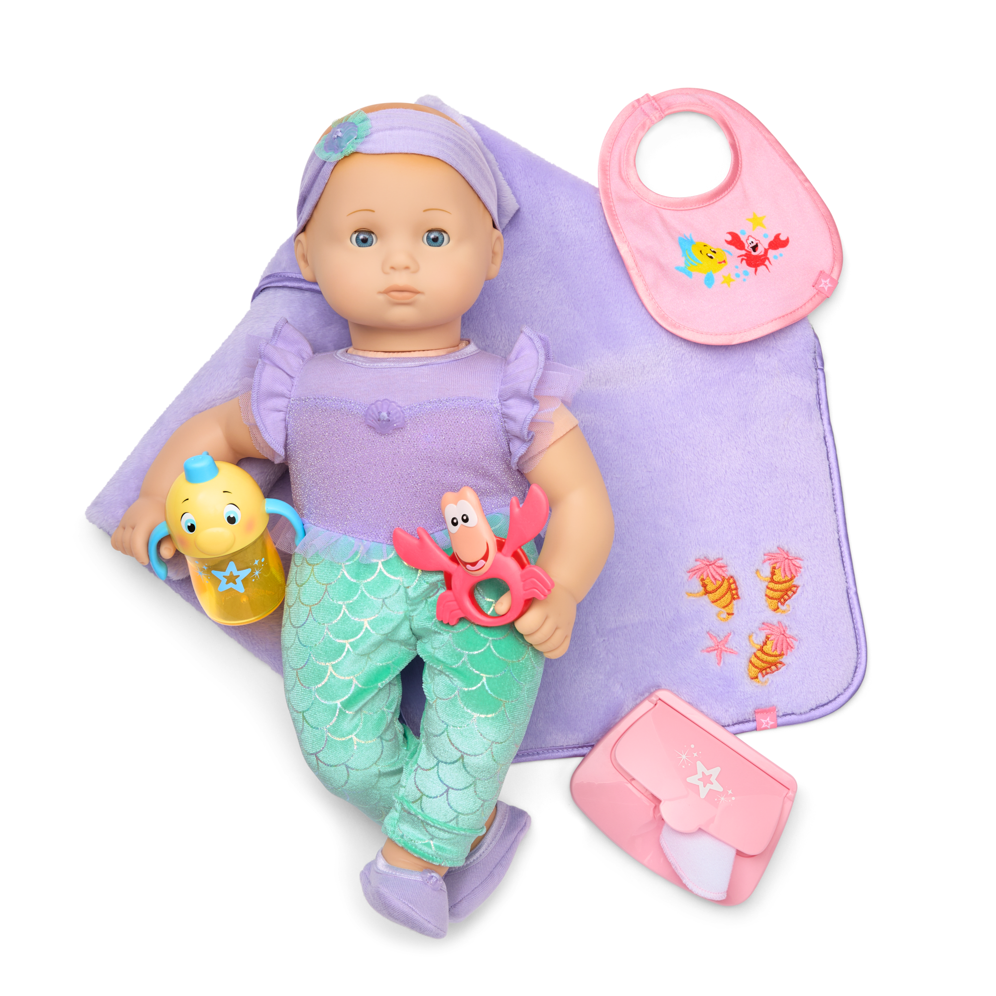Disney Princess Ariel Cuddle & Care Set with Bitty Baby® Doll by American Girl® - Image 3