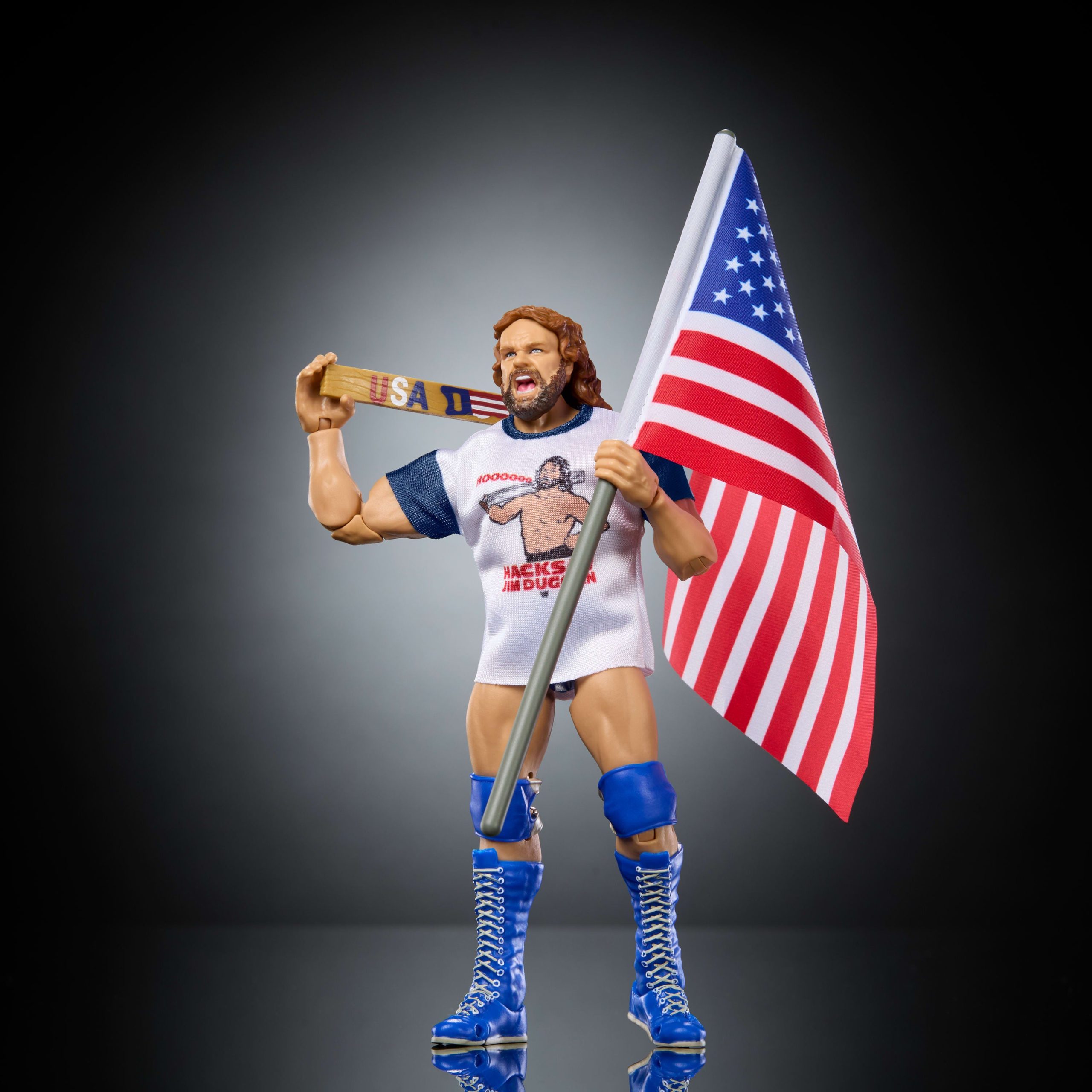 WWE Ultimate Legends Action Hacksaw Jim Duggan Figure - Image 2