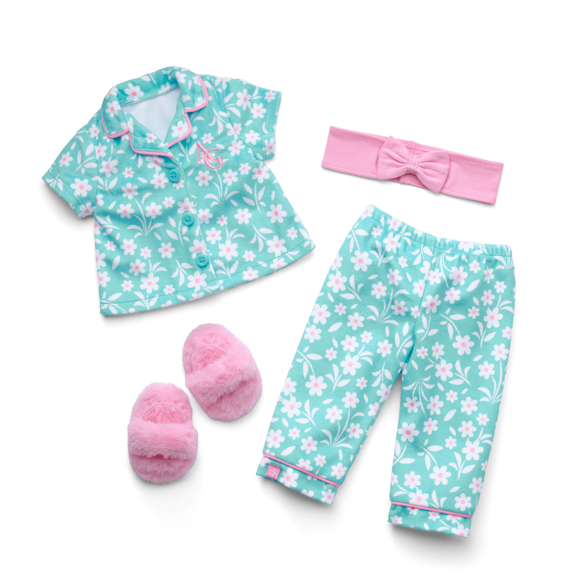 Flower Fun PJs for Girls & 18-inch Dolls - Image 4
