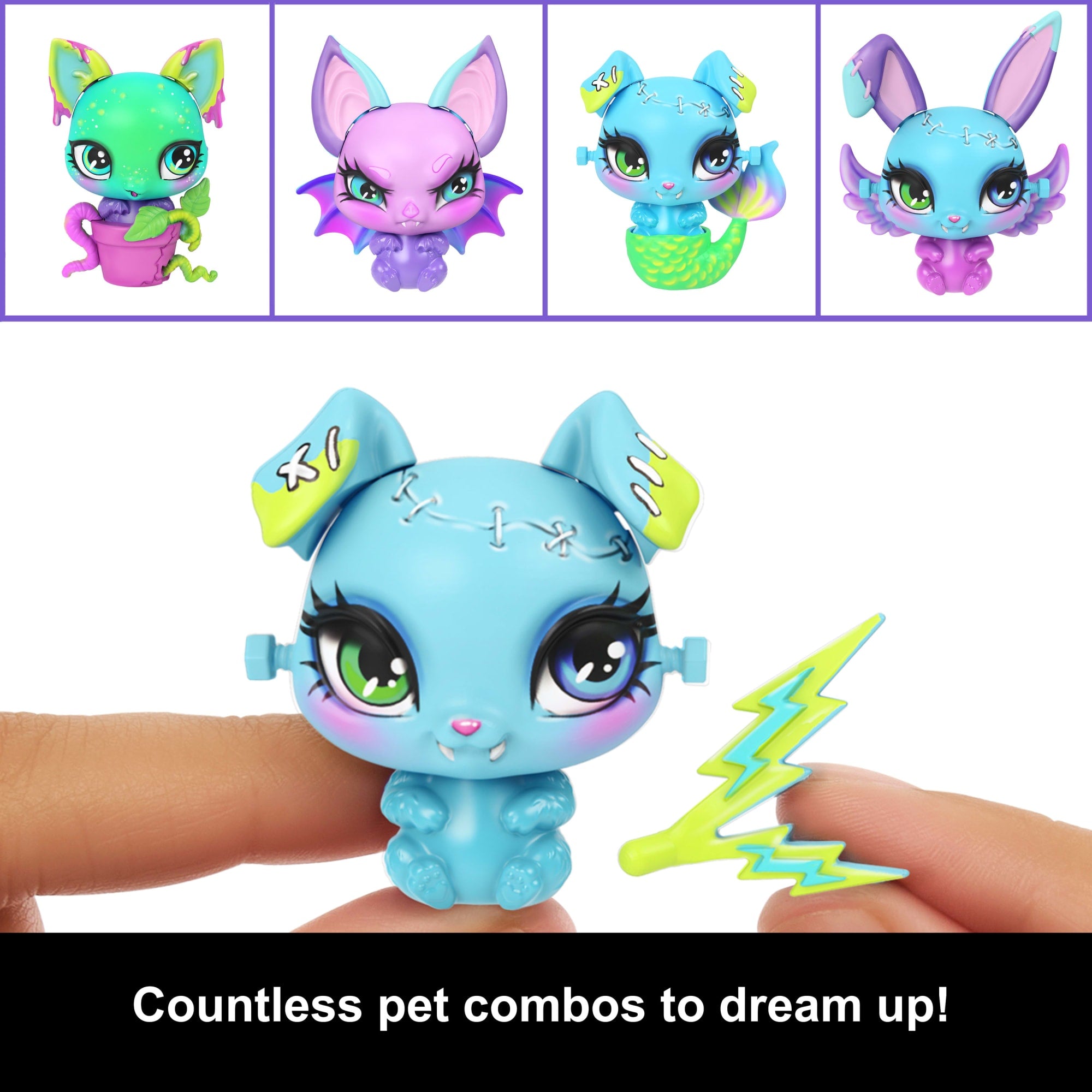 Monster High Frankie Stein Make-A-Monster Pet Doll Playset. 30+ Accessories For Countless Pet Combos - Image 3