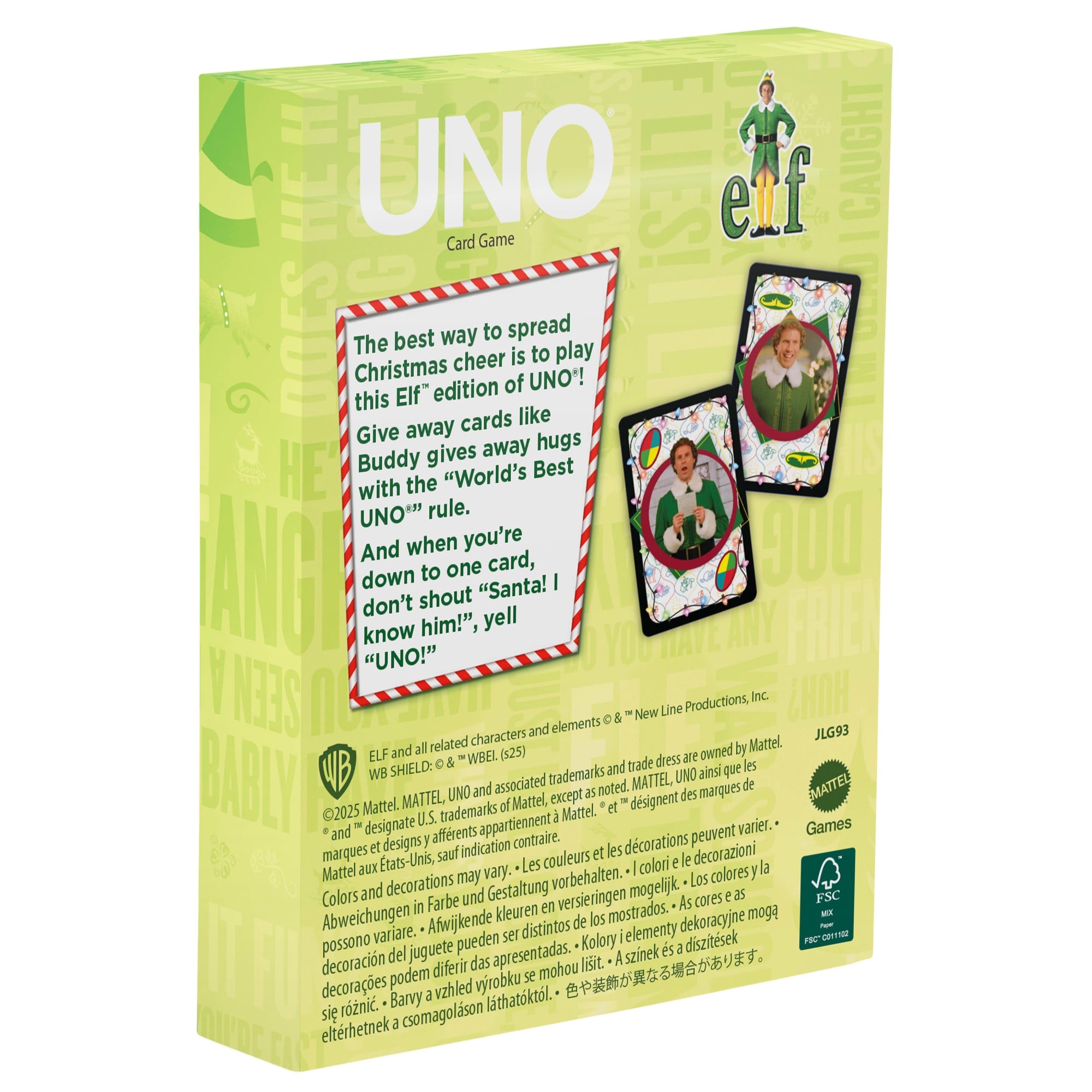 UNO Fandom Elf Card Game With Collectible Foil Card For Kids. Adults & Family Night - Image 4