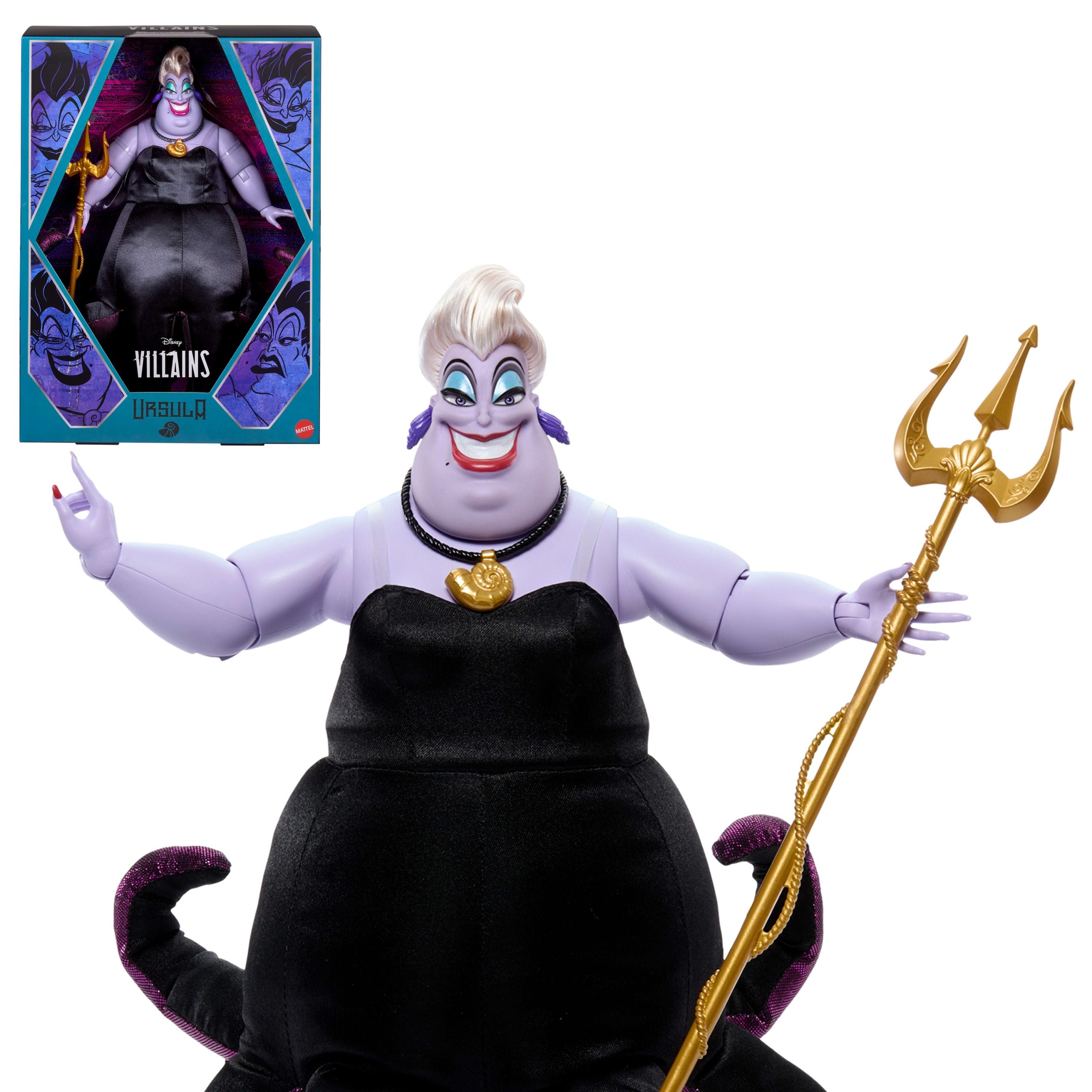 Disney Collector Ursula Collectible Villains Fashion Doll in Signature Look With 1 Accessory