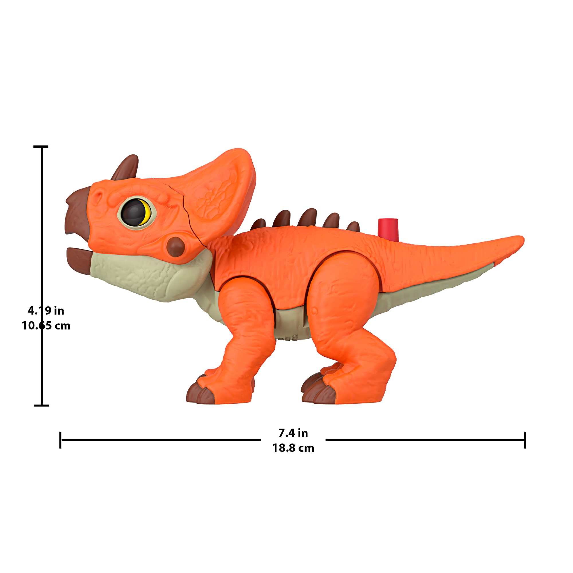 Fisher-Price Imaginext Jurassic World Rebirth Aquilops Dinosaur Action Figure With Motion - Image 4