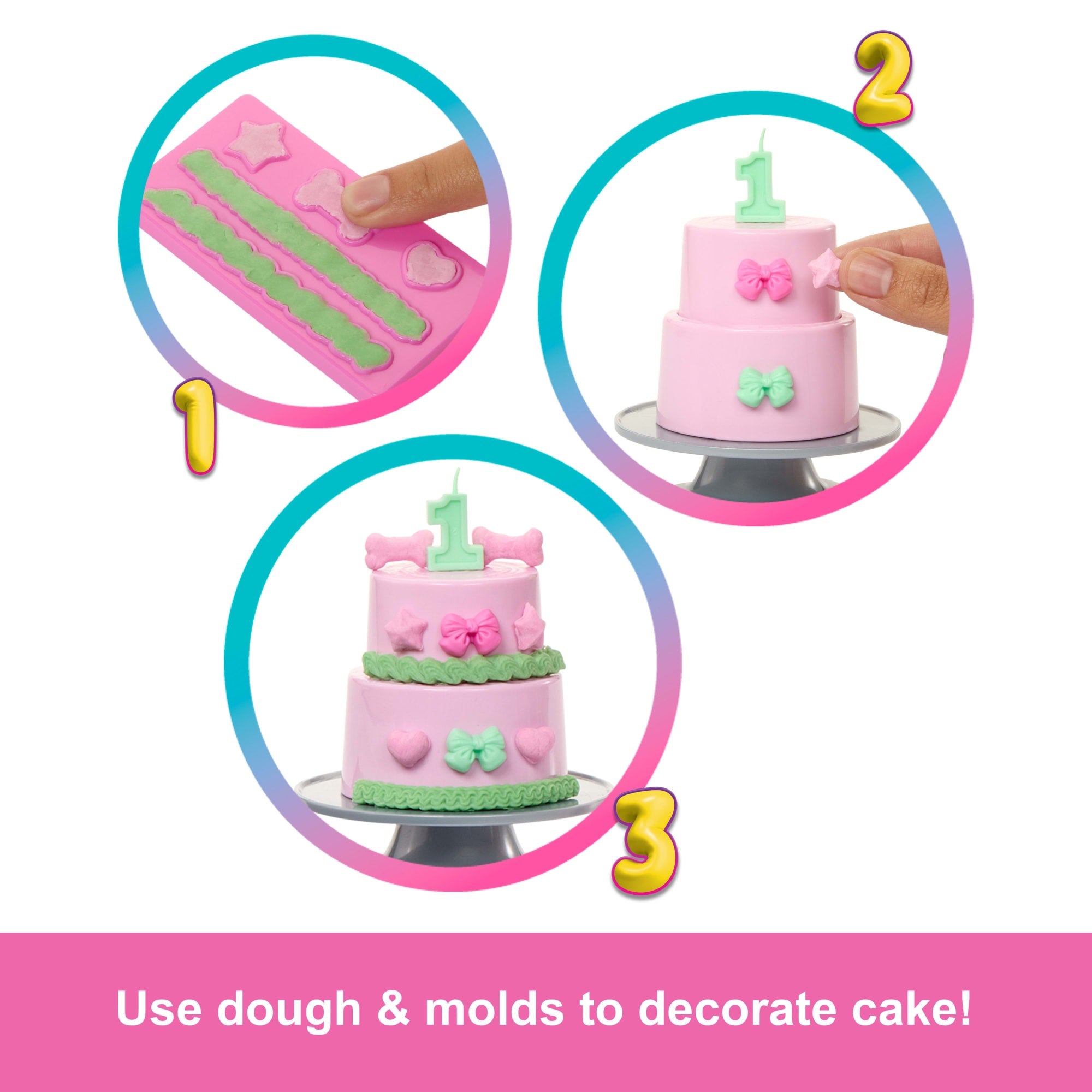 Barbie Party Unboxed Pet Birthday Series Doll & Accessories. Shimmerin' Hearts Set With 10 Surprises - Image 5