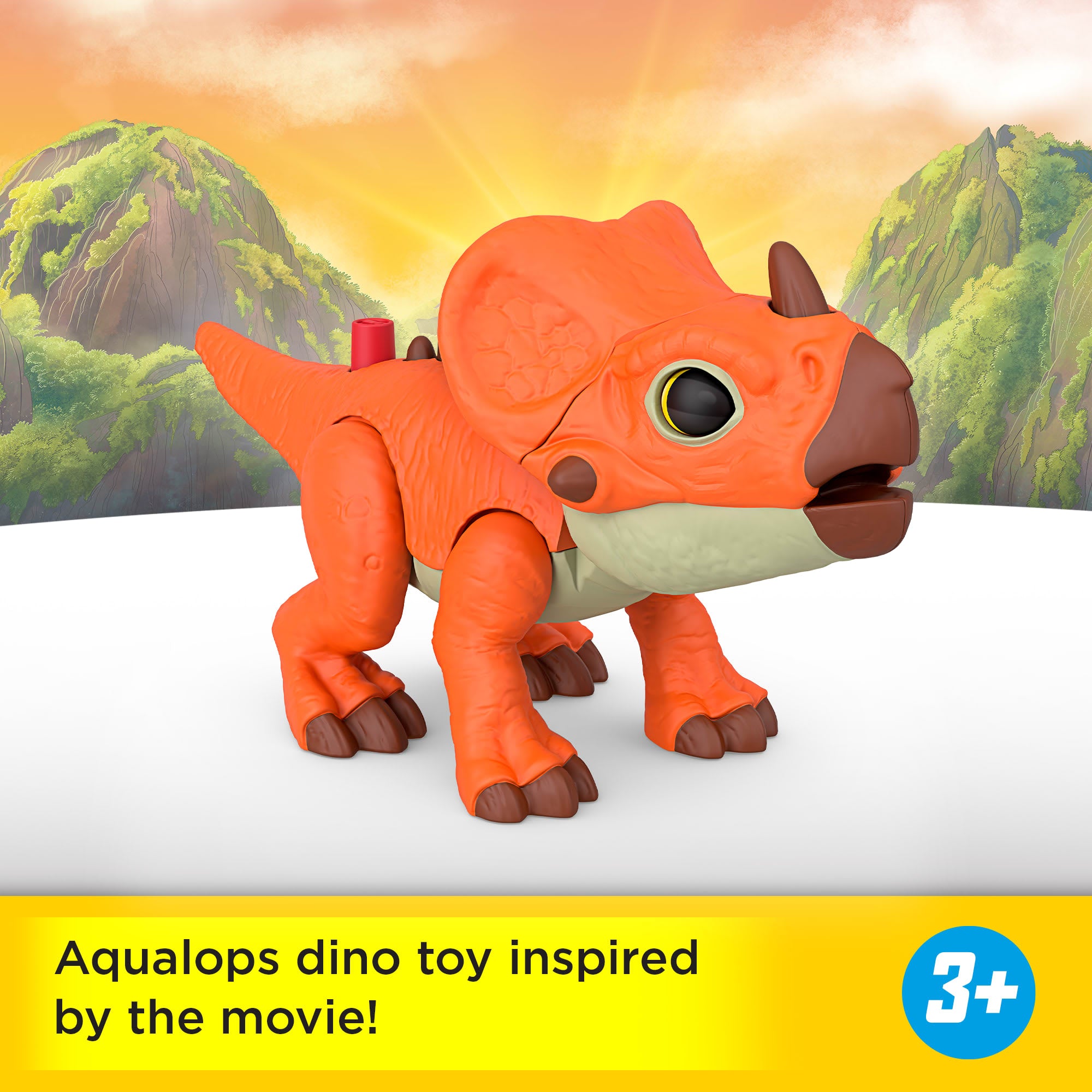 Fisher-Price Imaginext Jurassic World Rebirth Aquilops Dinosaur Action Figure With Motion - Image 2
