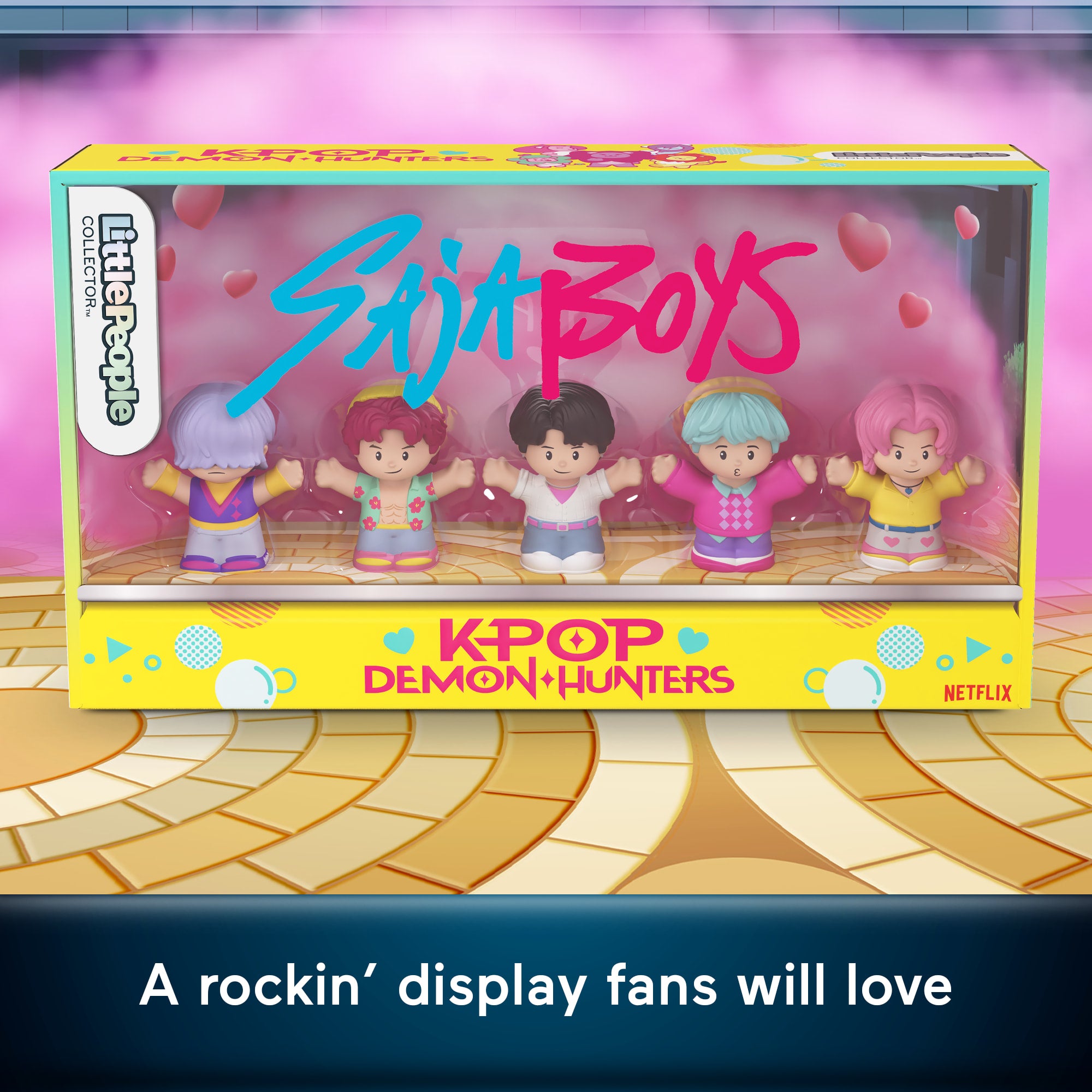 Little People Collector Kpop Demon Hunters: Saja Boys Special Edition Set. 5 Figures - Image 3