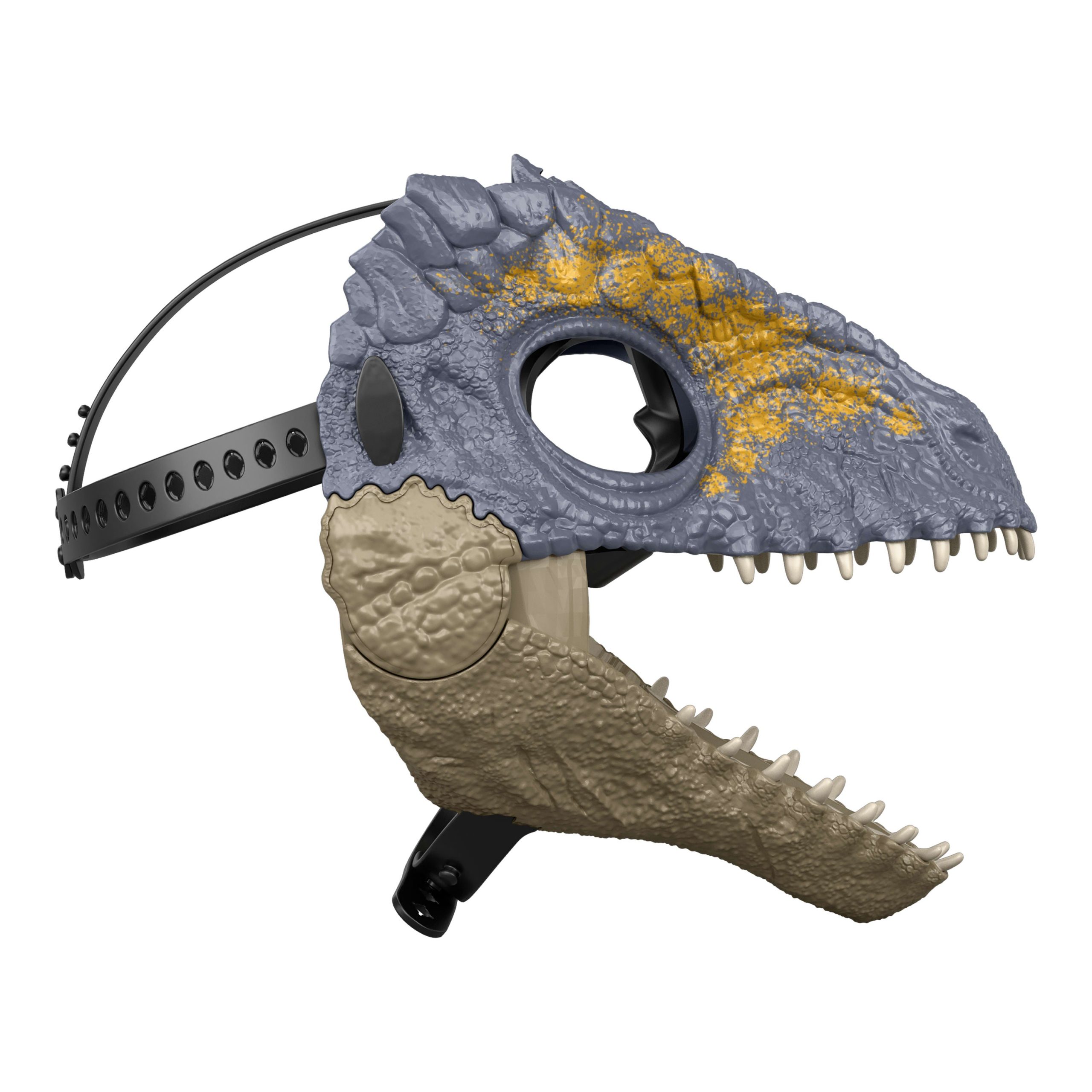 Jurassic World Giganotosaurus Dinosaur Movie Mask. Role Play Headgear. Jaw Opens To Chomp - Image 5