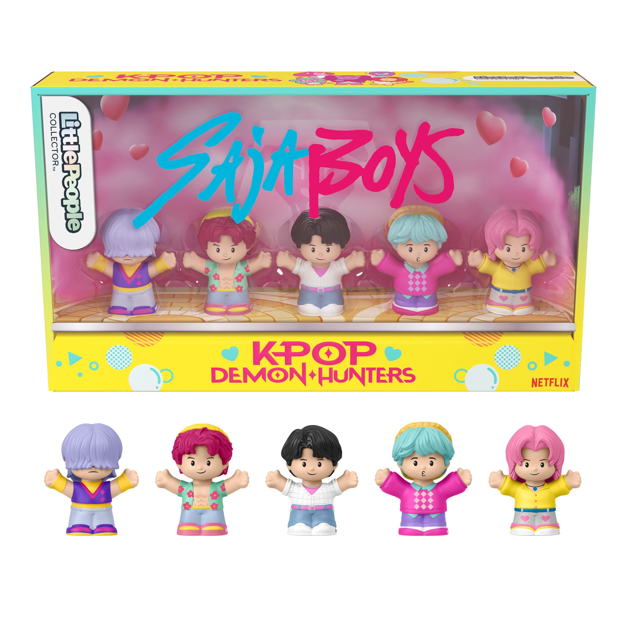 Coffret KPop demon Hunters: Saja Boys Little People Collector en Édition Spéciale. 5 Figurines