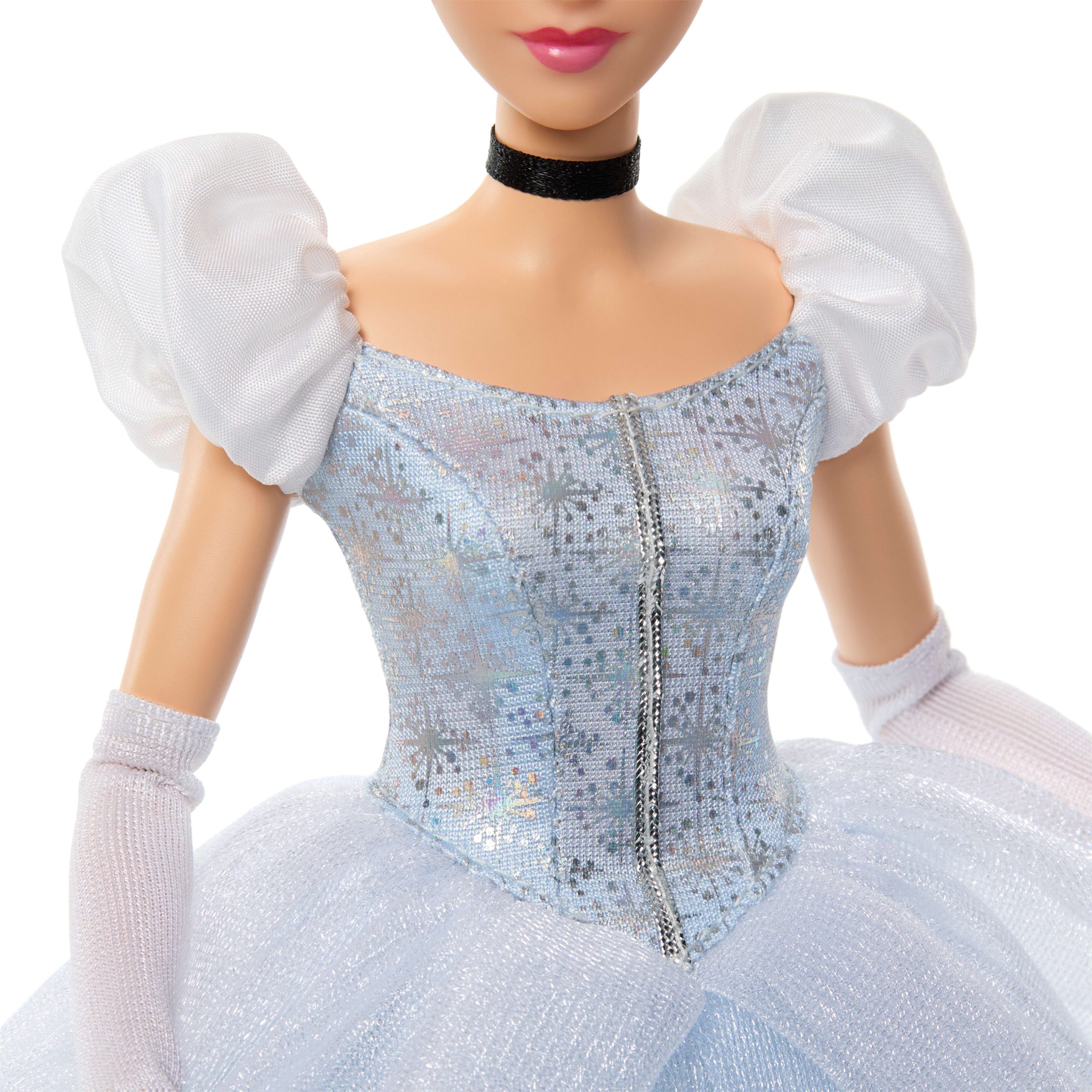Disney Princess Sparkling Princess Series Cinderella Fashion Doll With Removable Dress & Accessories - Image 4