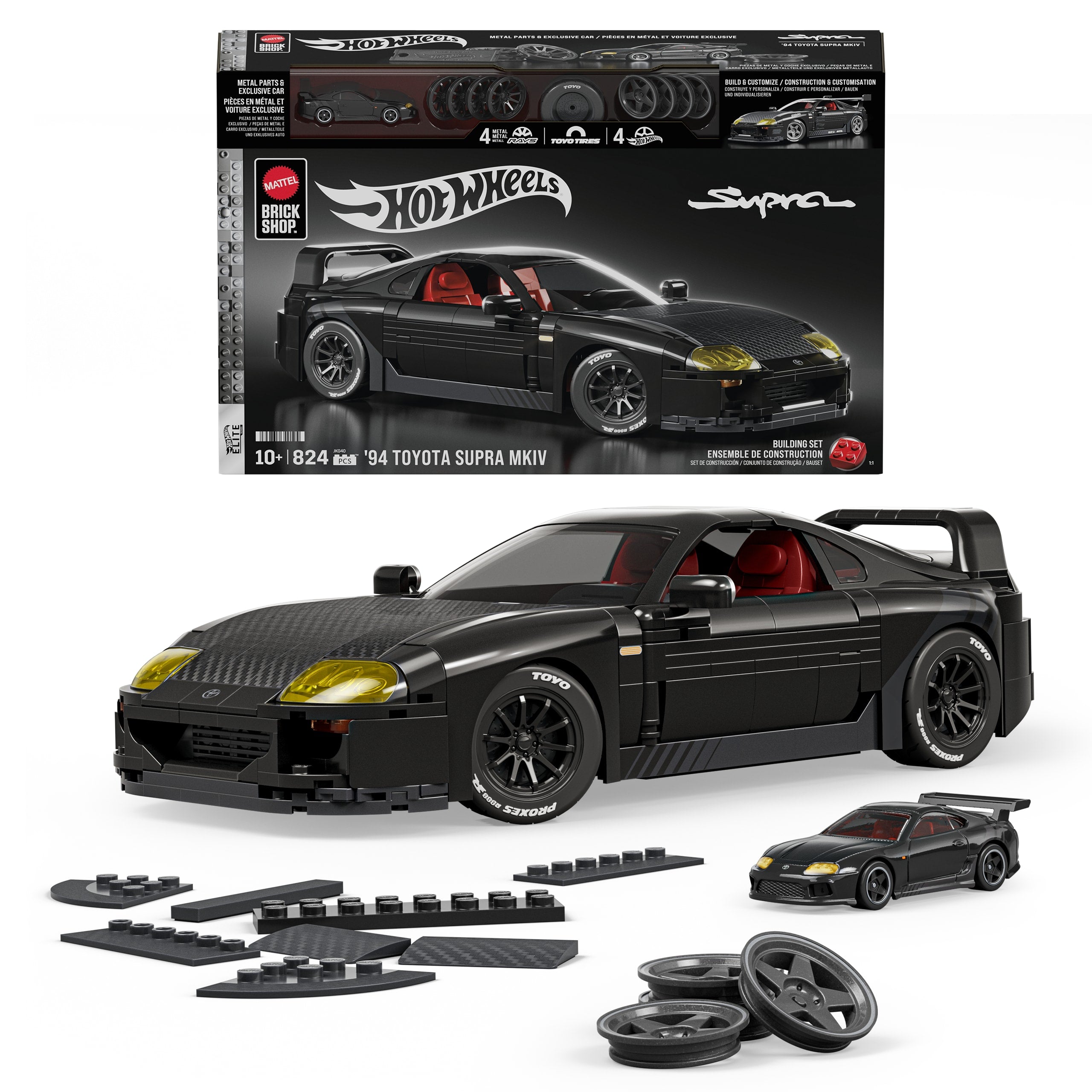 Mattel Brick Shop Hot Wheels '94 Toyota Supra MKIV Building Set