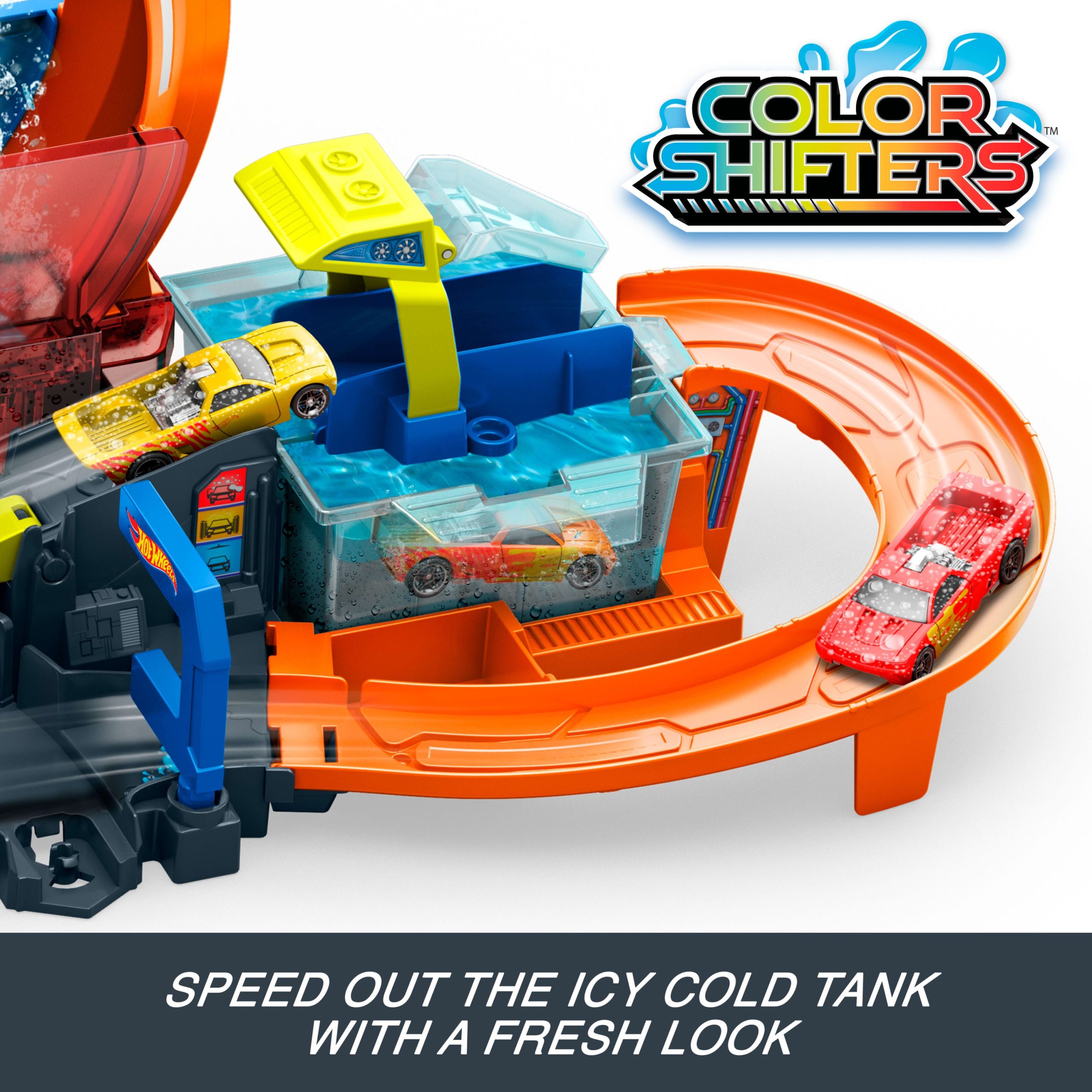 Hot Wheels City MEGA Loop Car Wash Playset & 1 Hot Wheels Color Shifters in 1:64 Scale - Image 5