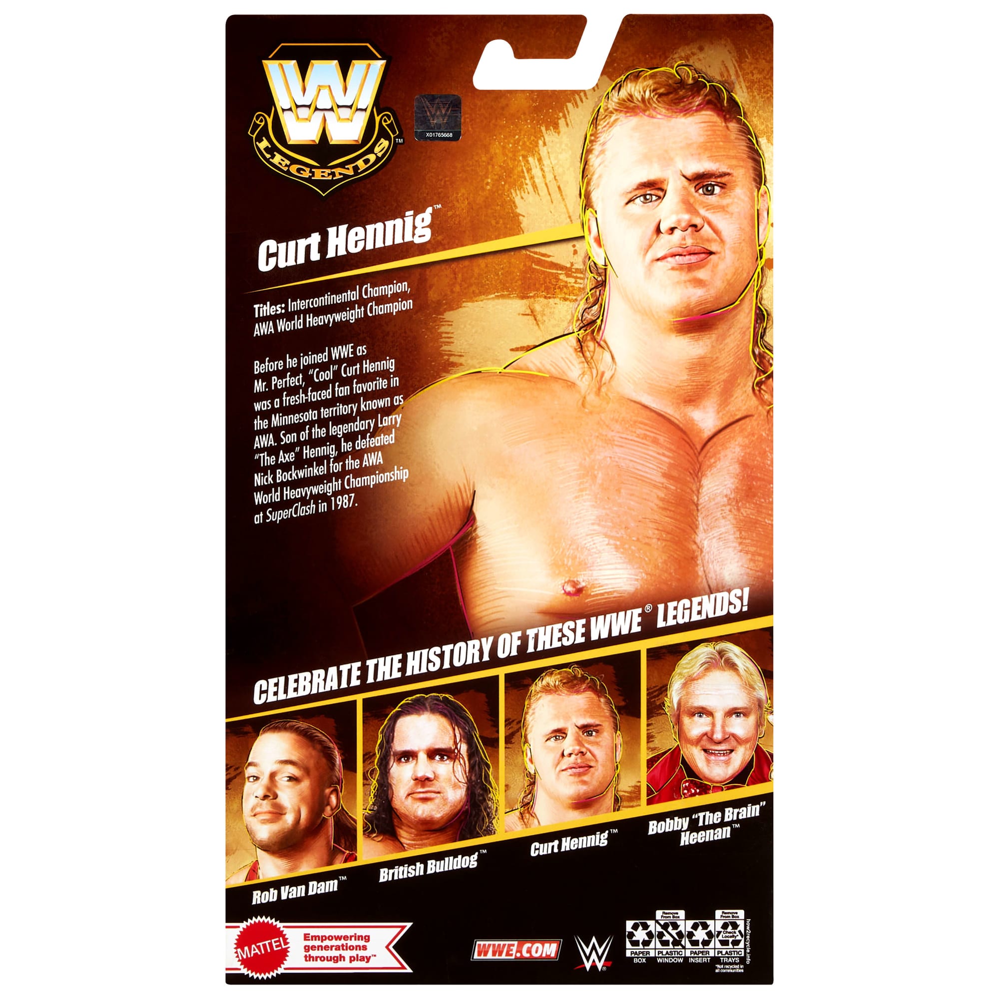 WWE Elite Legends Curt Hennig Action Figure & Accessories. Series 29 6-Inch Collectible Set - Image 6