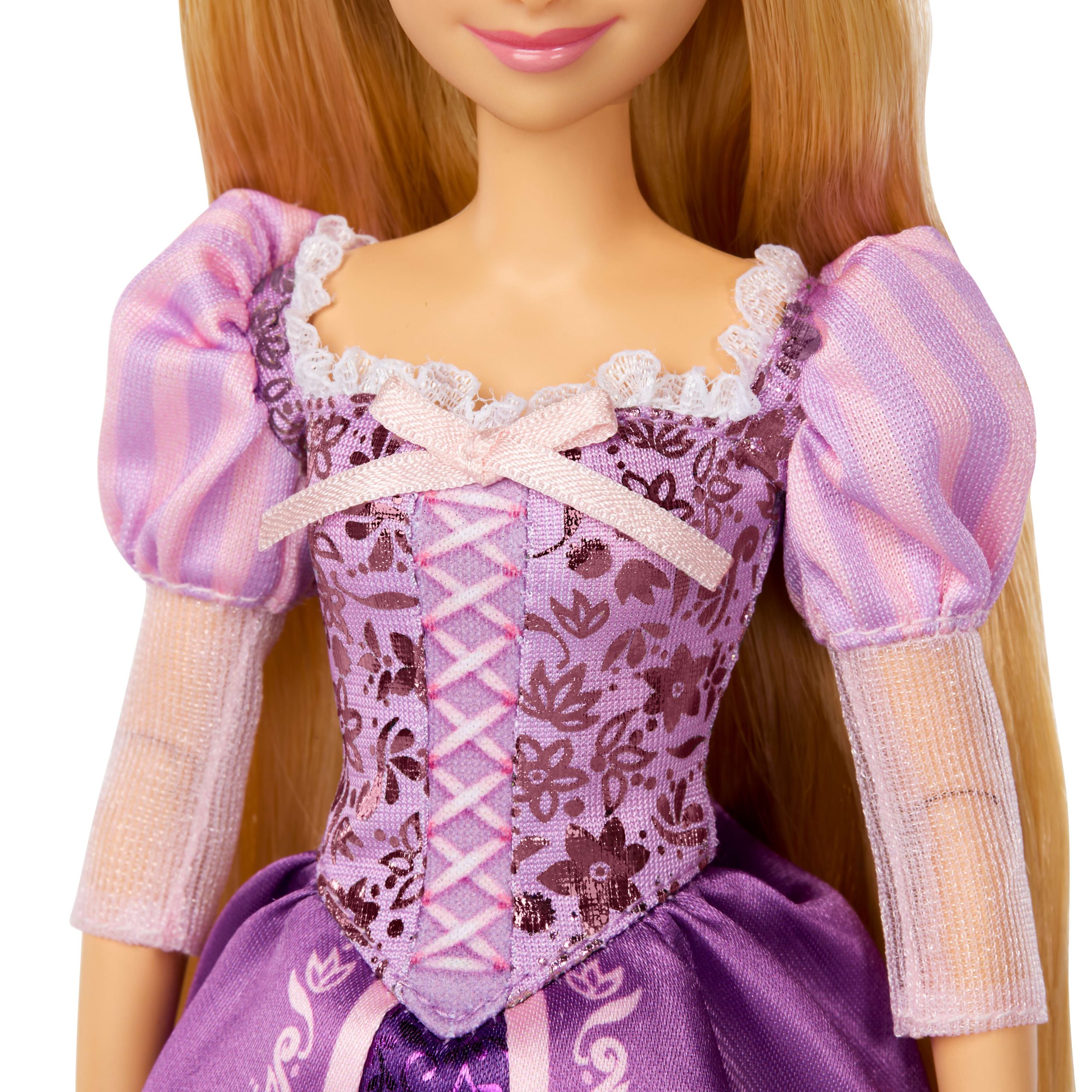 Disney Princess Sparkling Princess Series Rapunzel Fashion Doll W/ Removable Dress & Hair Accessory - Image 4