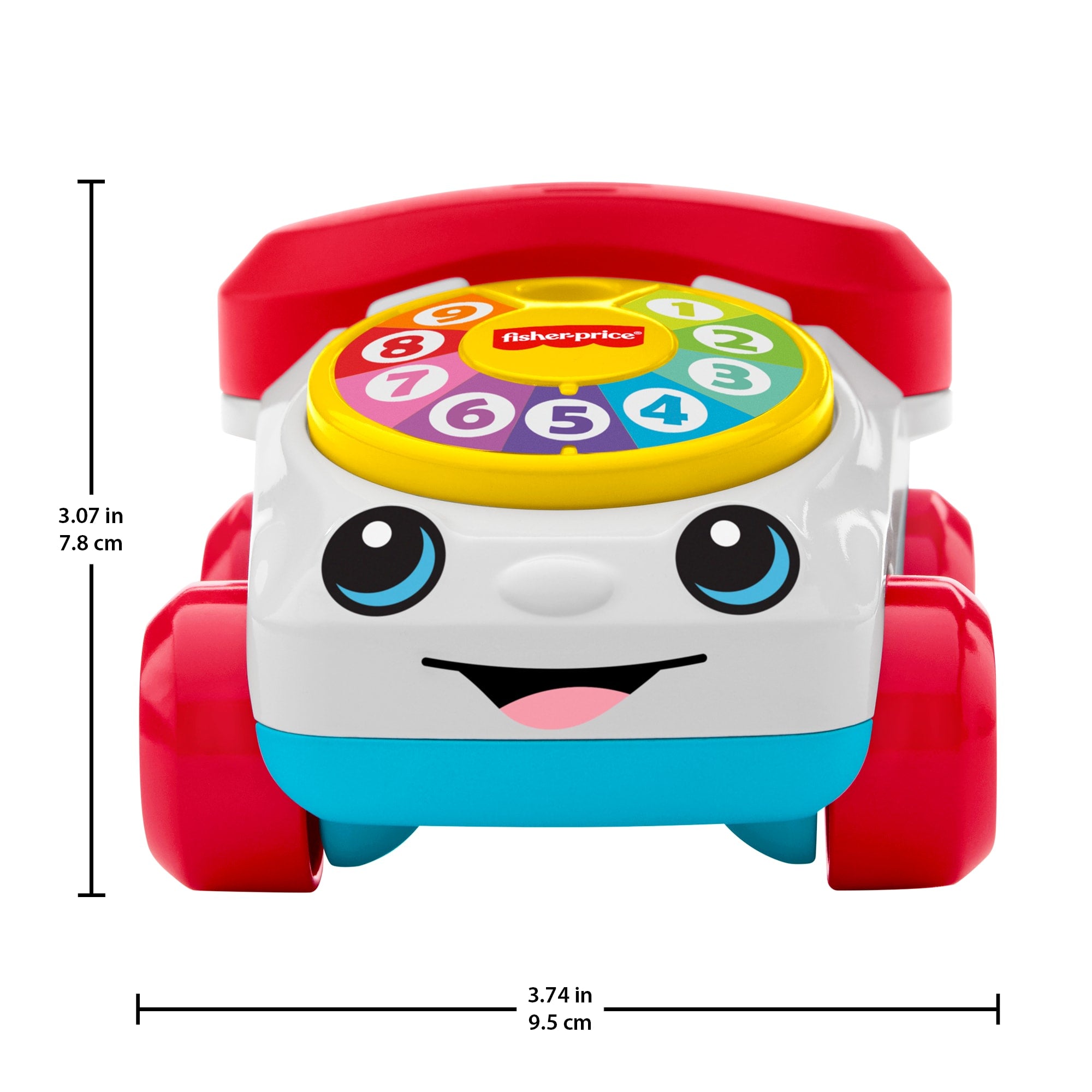 Fisher-Price Chatter Telephone Vehicle Push-Along Toy With Sounds For Baby & Toddler - Image 2