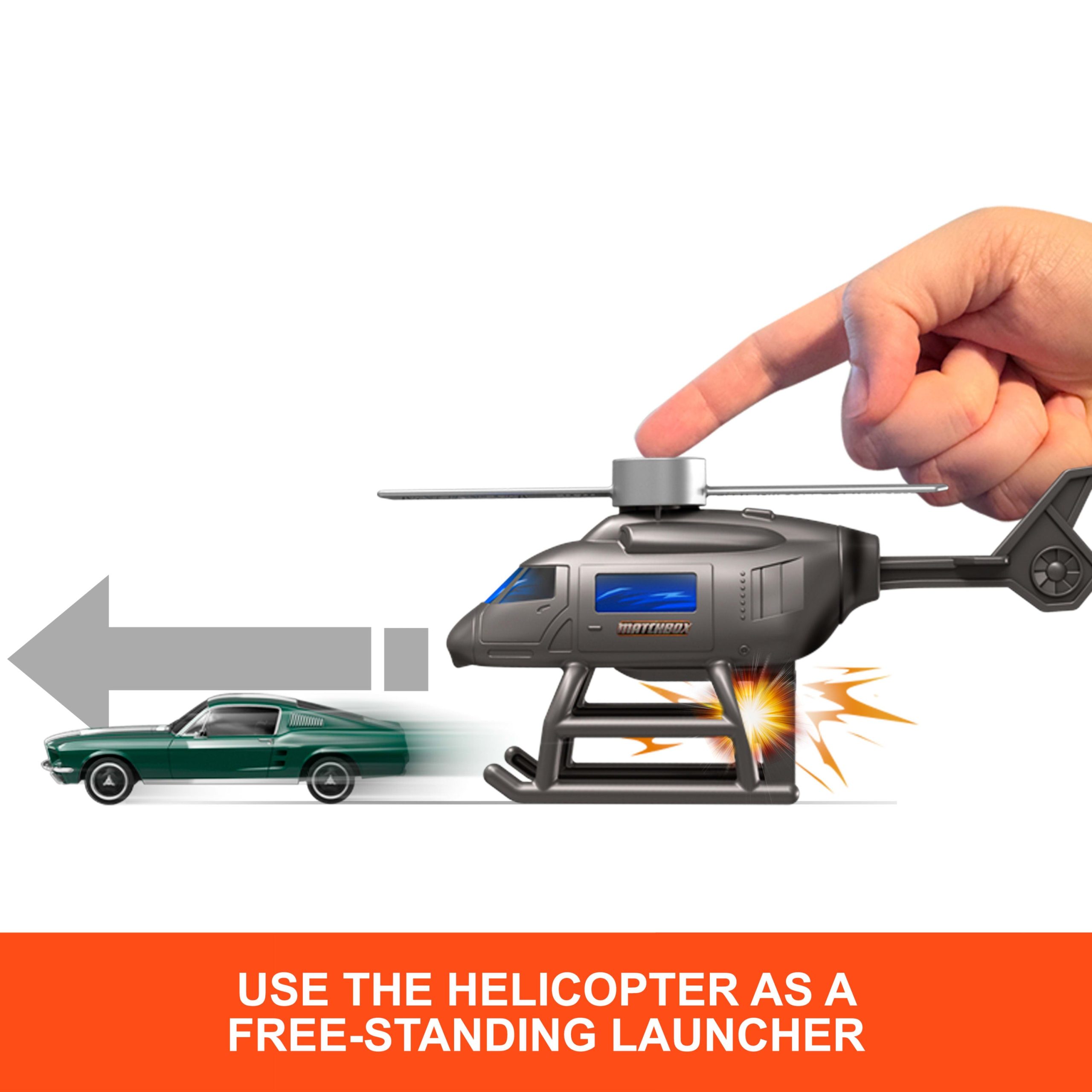 Matchbox Transforming Mobile Command. Large-Scale Vehicle With Helicopter & 2 Toy Cars From The Movie - Image 5