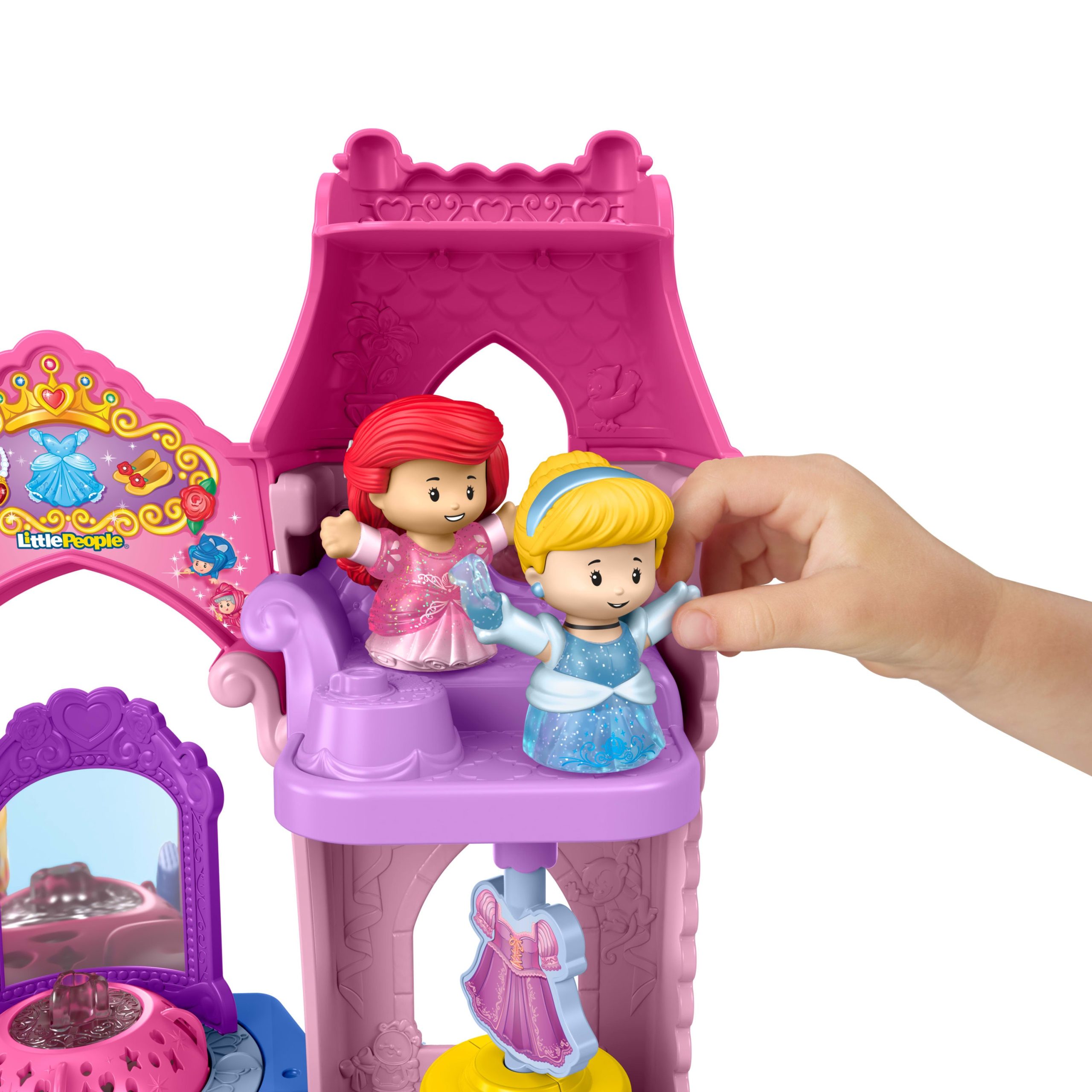 Fisher-Price Boutique de Robes Shimmer & Glow Princesses Disney Little People - Image 4