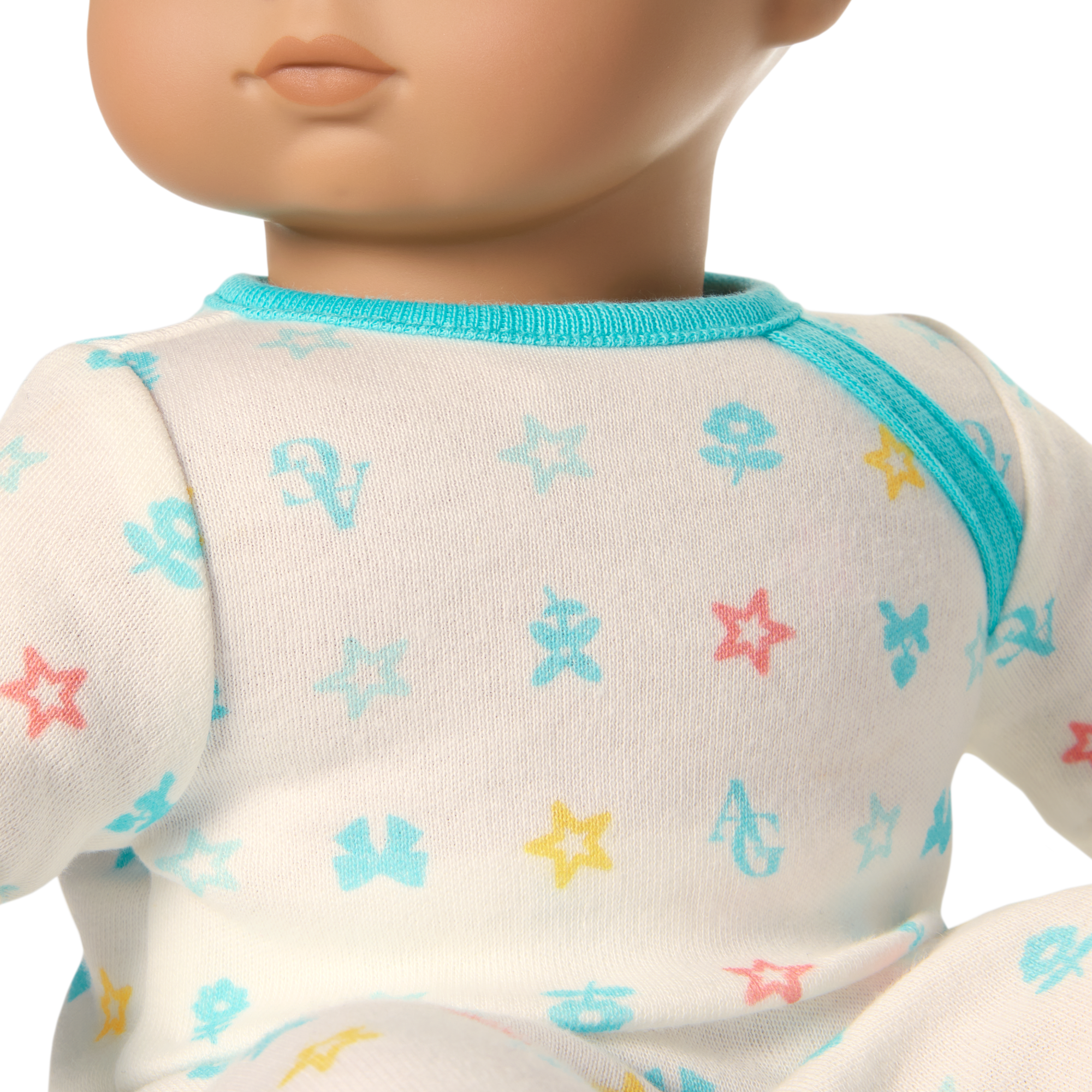 Bitty Baby® Doll #5 with dark-brown hair in Pastel Blue - Image 5