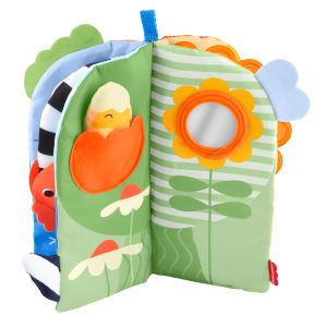 Fisher-Price Sensory Seasons Soft Book. Newborn Tummy Time Busy Activity For Baby Ages 0+ Months