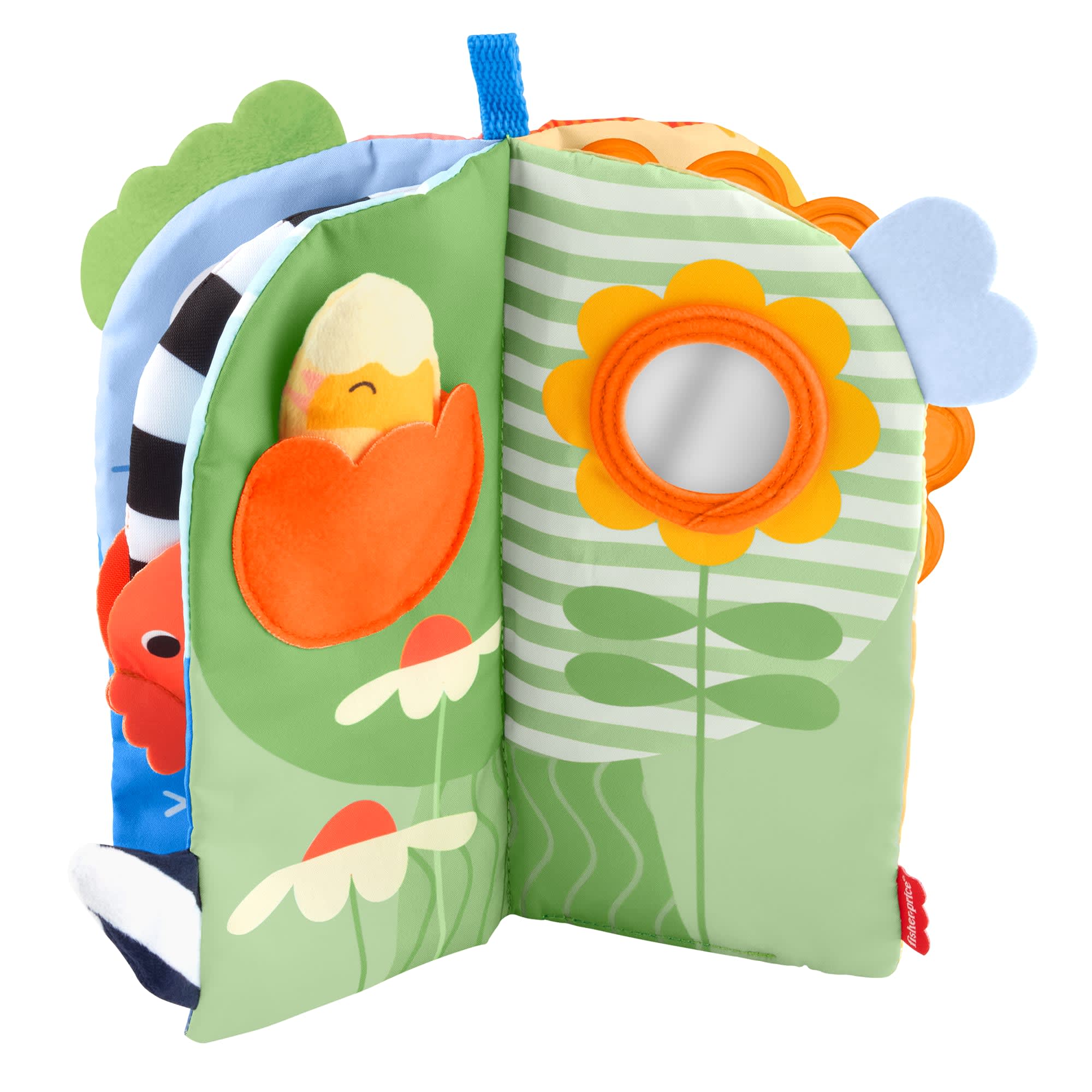 Fisher-Price Sensory Seasons Soft Book. Newborn Tummy Time Busy Activity For Baby Ages 0+ Months