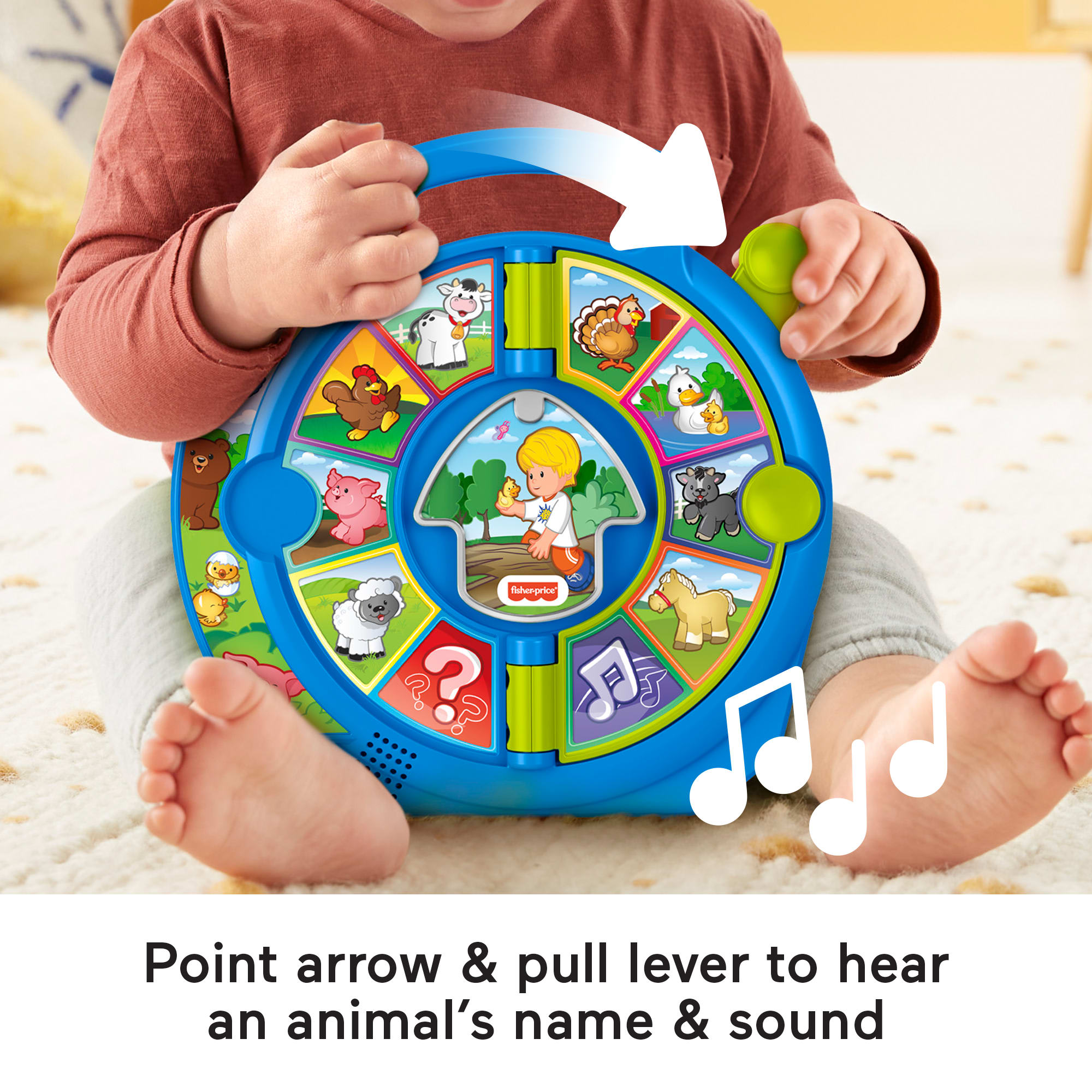 Fisher-Price Little People World Of Animals See 'n Say Toddler Musical Learning Toy - Image 3