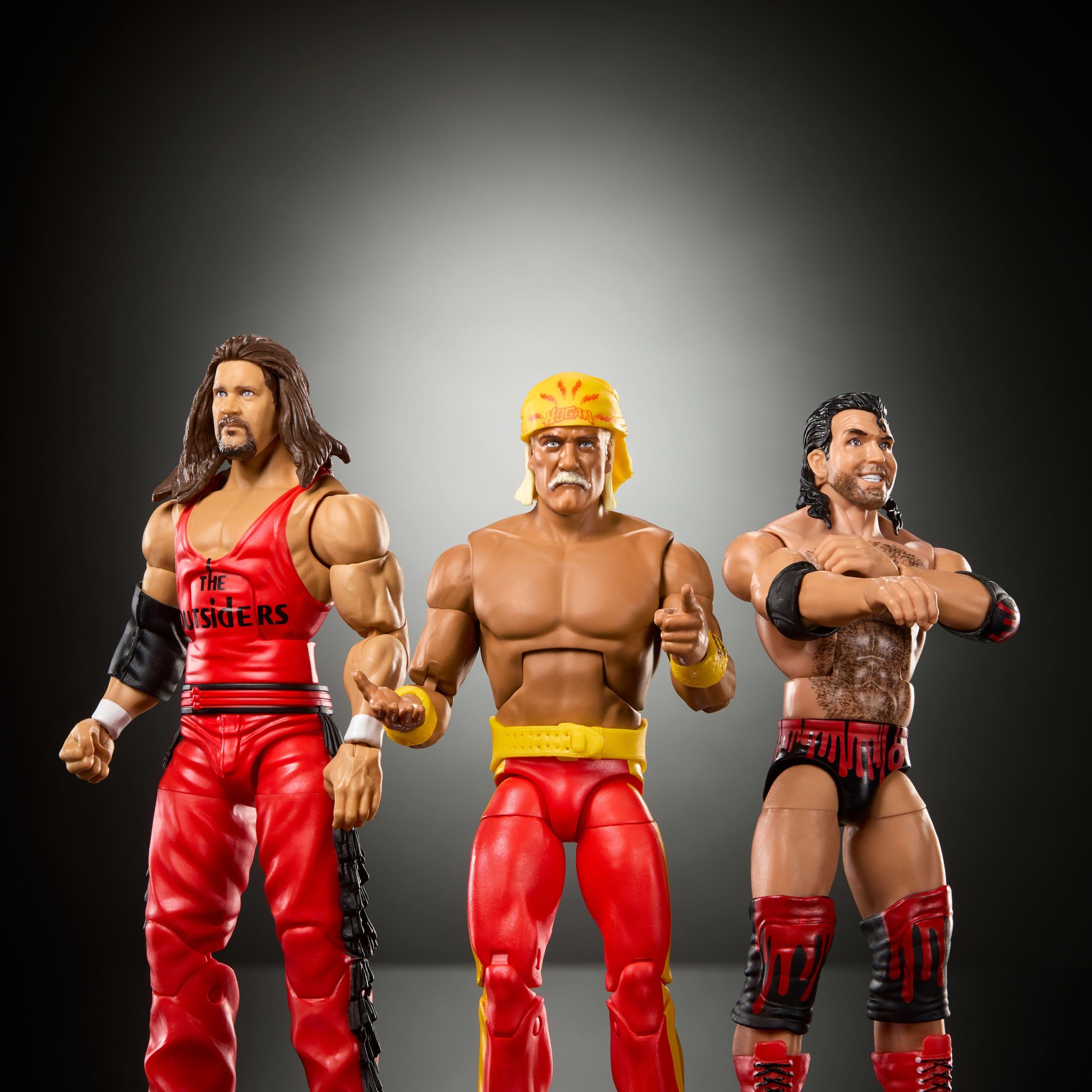 WWE Elite Scott Hall Kevin Nash Hulk Hogan Action Figures - Image 3
