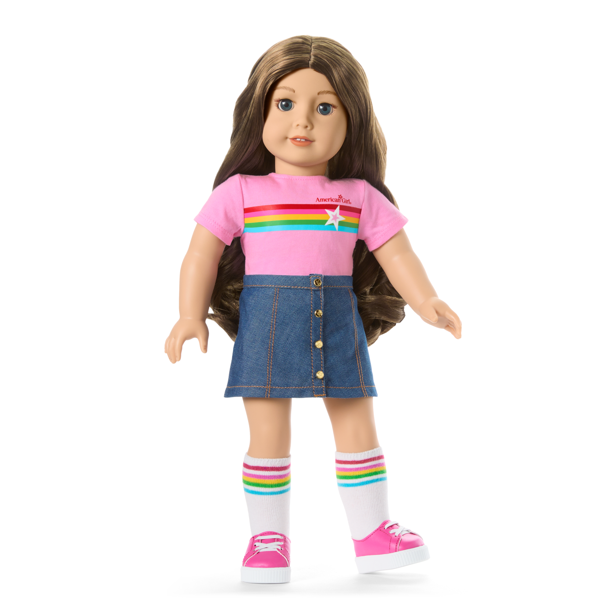 Truly Me™ 18-inch Doll #126 with wavy brown hair - Image 11