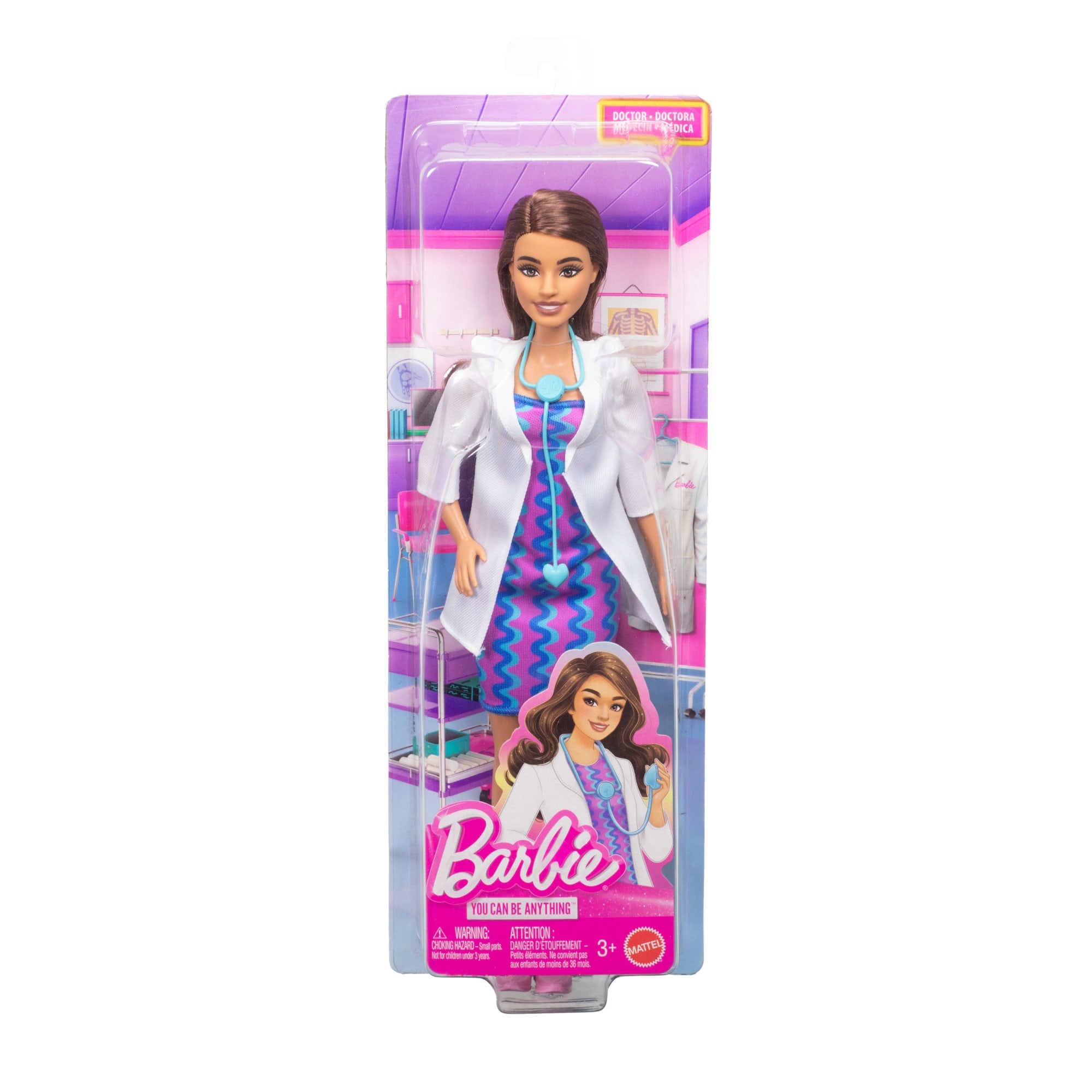 Barbie Careers Doctor Doll & Accessory. Fashion Doll Wearing Removable Look With Stethoscope - Image 6