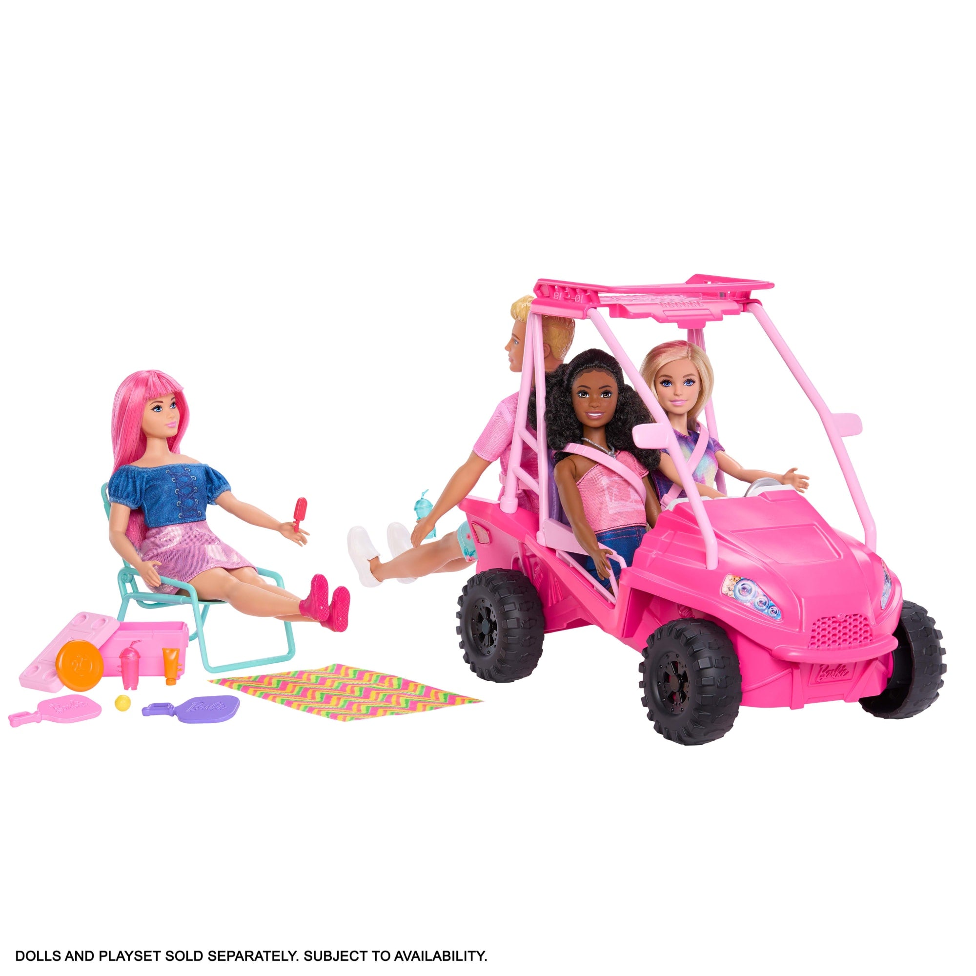 Barbie Mysteries: Beach Detectives Ultimate Beach Buggy Vehicle Playset With 10+ Accessories - Image 3