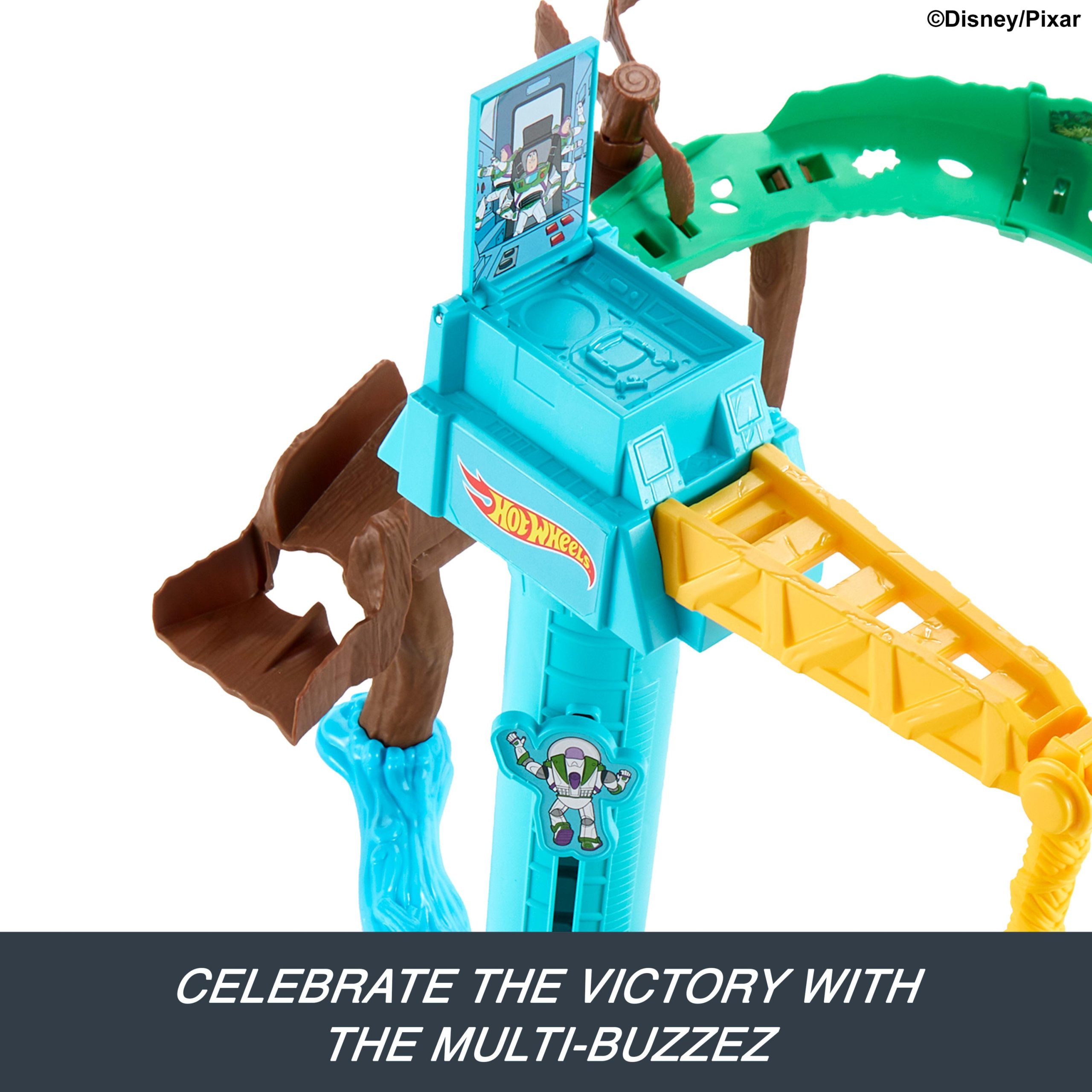 Hot Wheels Superstar Speeders Hi-Tech Buzz Lightyear's Star Command Adventure Track Set - Image 5