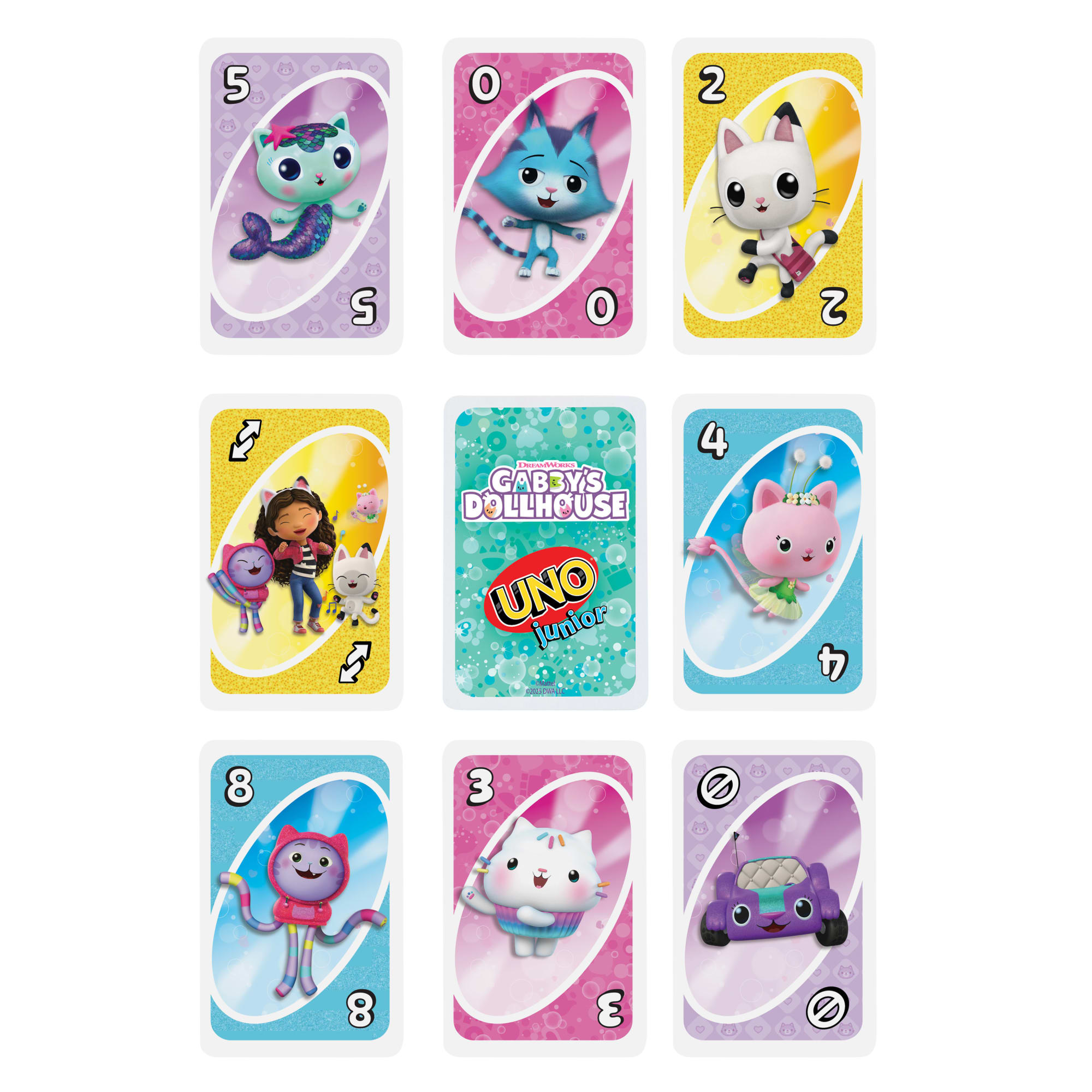 UNO Junior Gabby's Dollhouse Card Game For Kids. Parents & Family Nights - Image 6