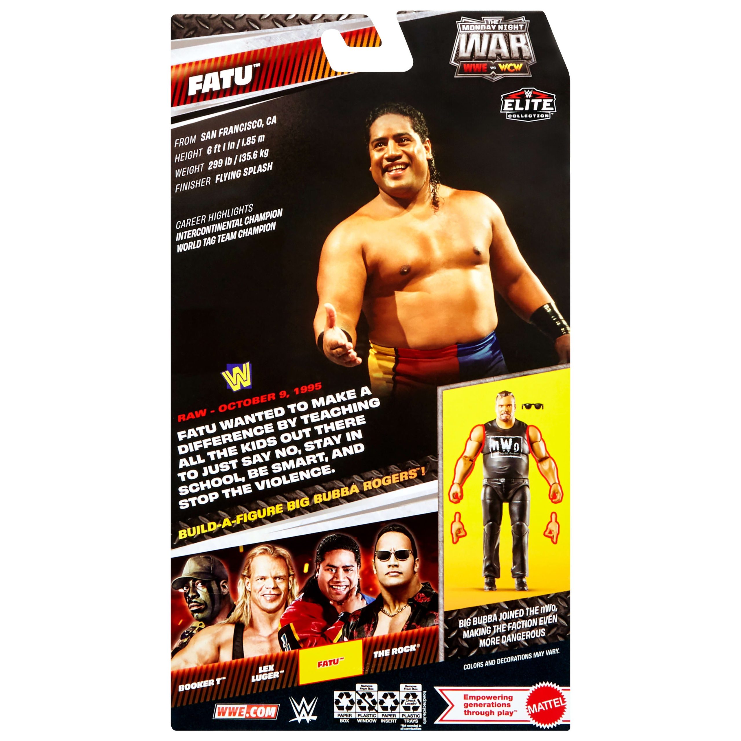 WWE Monday Night War Elite Collection Fatu Action Figure - Image 10