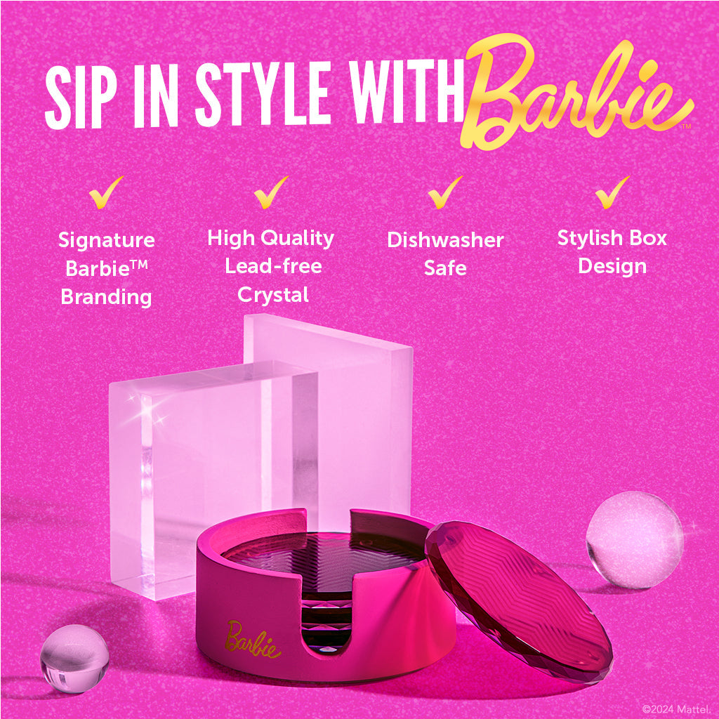 Barbie™ X Dragon Glassware® Coasters - Image 3