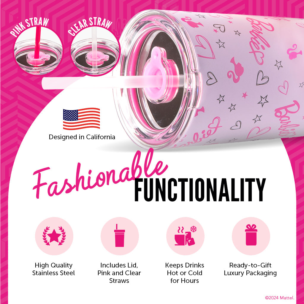 Barbie™ Love Out Loud Tumbler - 24 Oz - Image 4