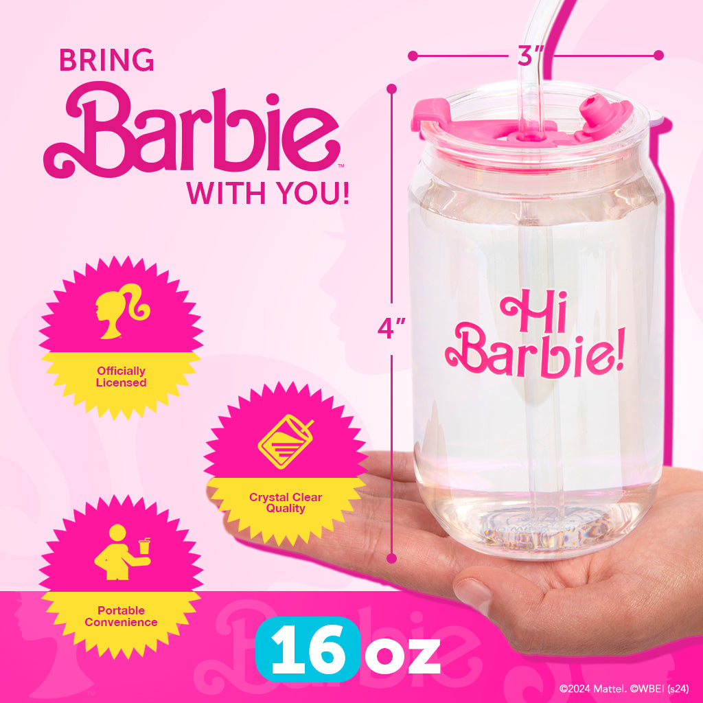 Barbie™ the Movie X Dragon Glassware® Hi Barbie! Hi Ken! Drinking Glasses - Image 14