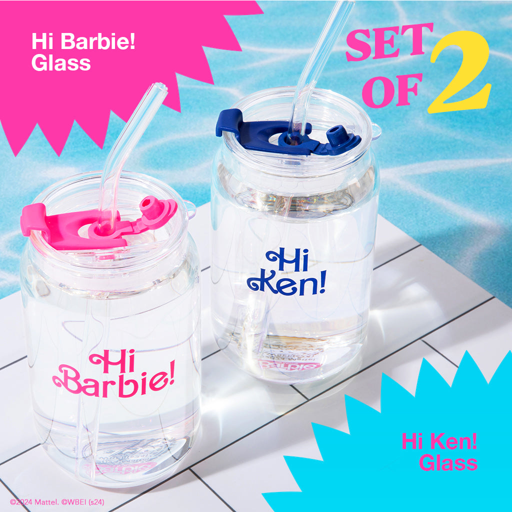 Barbie™ the Movie X Dragon Glassware® Hi Barbie! Hi Ken! Drinking Glasses - Image 11