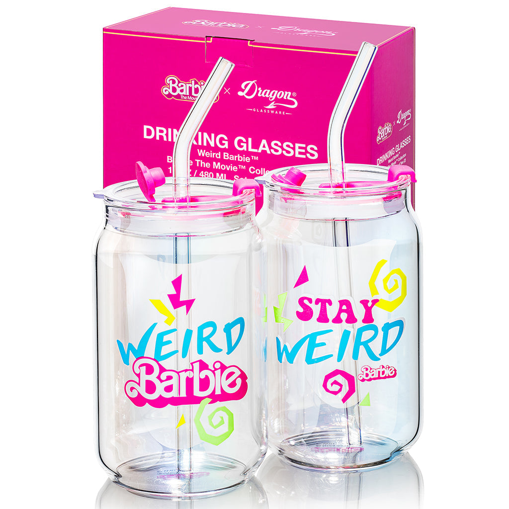 Barbie™ the Movie X Dragon Glassware® Weird Barbie™ Drinking Glasses - Image 5