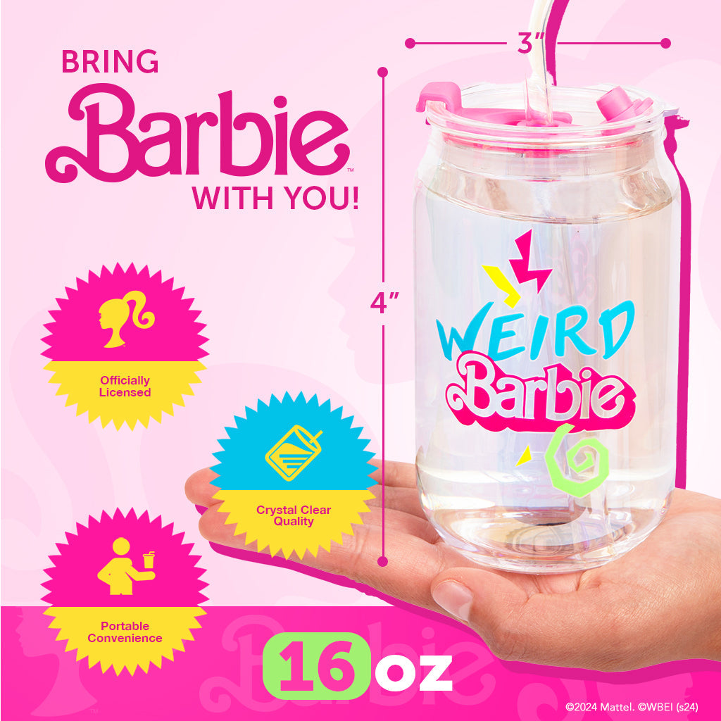 Barbie™ the Movie X Dragon Glassware® Weird Barbie™ Drinking Glasses - Image 6
