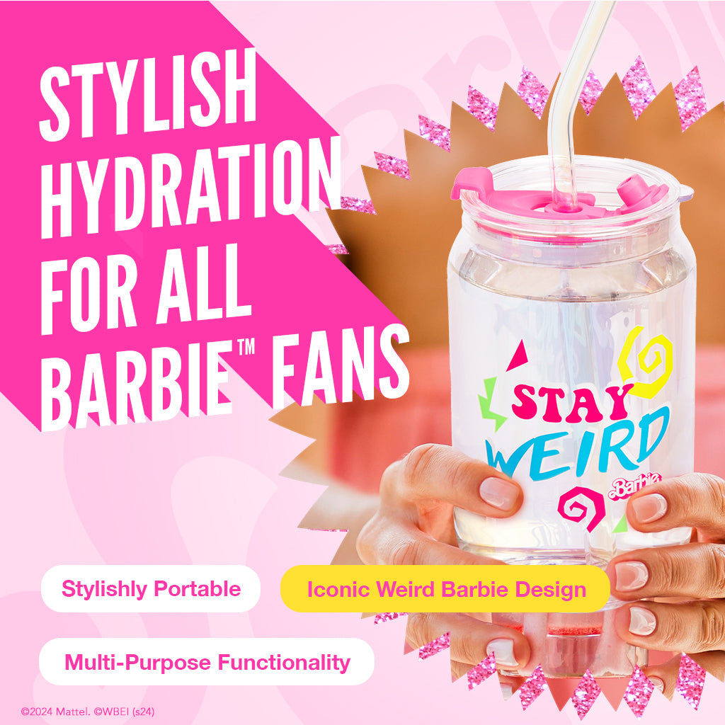 Barbie™ the Movie X Dragon Glassware® Weird Barbie™ Drinking Glasses - Image 7