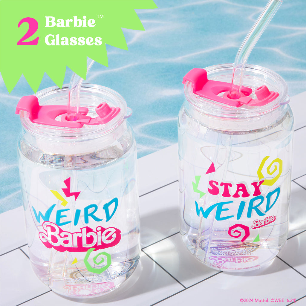 Barbie™ the Movie X Dragon Glassware® Weird Barbie™ Drinking Glasses - Image 8