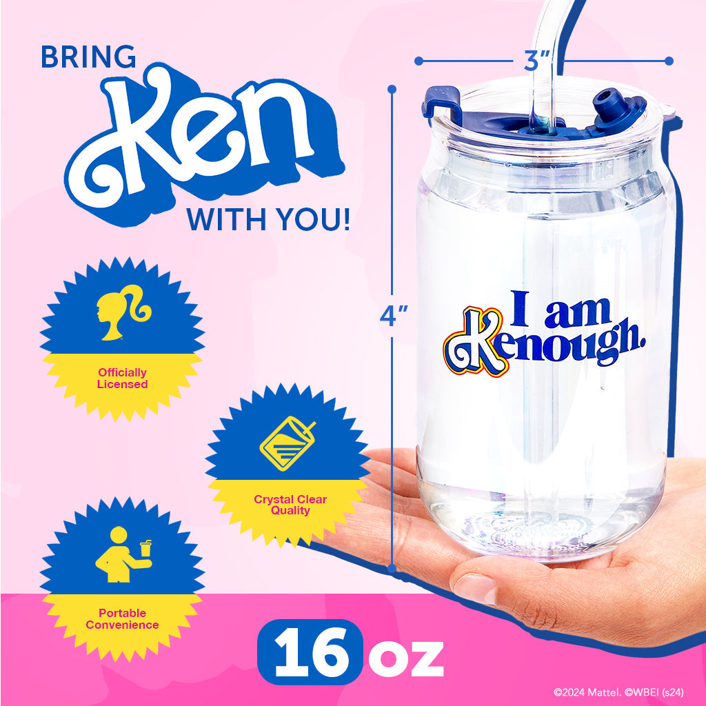 Barbie™ the Movie X Dragon Glassware® I'm Just Ken™ Drinking Glasses - Image 2