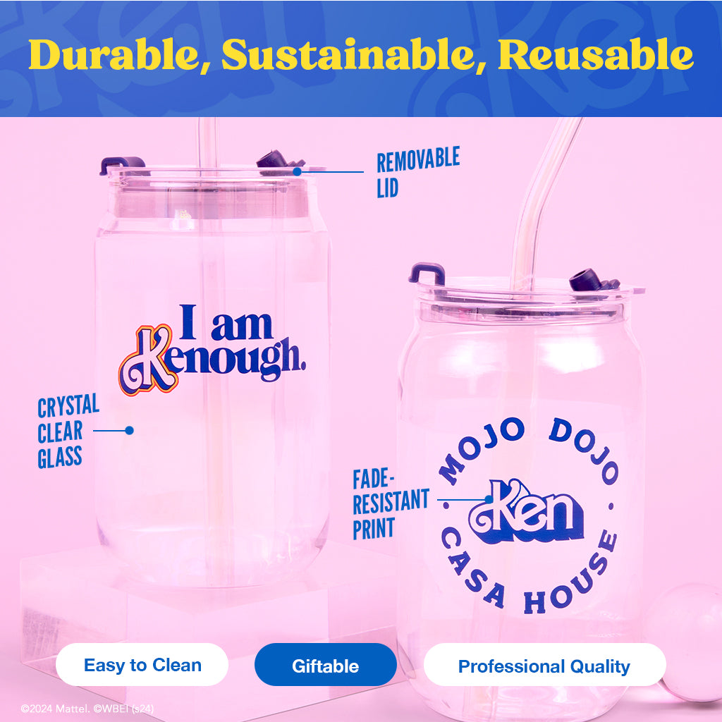 Barbie™ the Movie X Dragon Glassware® I'm Just Ken™ Drinking Glasses - Image 11