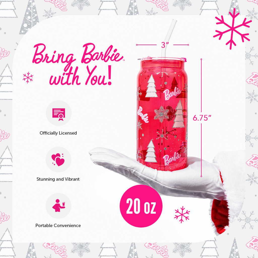 Barbie™ Christmas Drinking Glasses - 20 Oz - Image 2